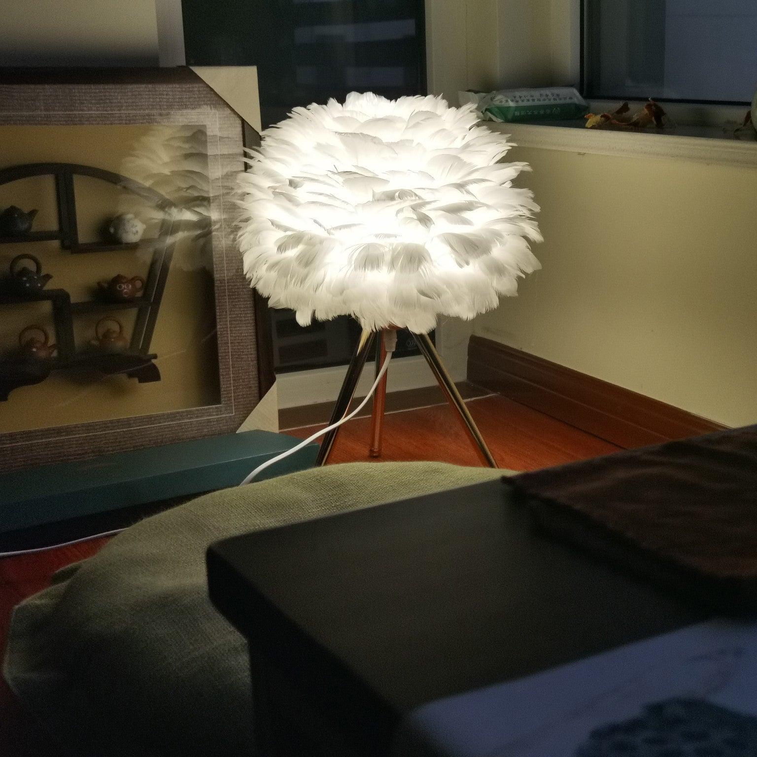 Goose Feather Table Lamp - Blowlighting