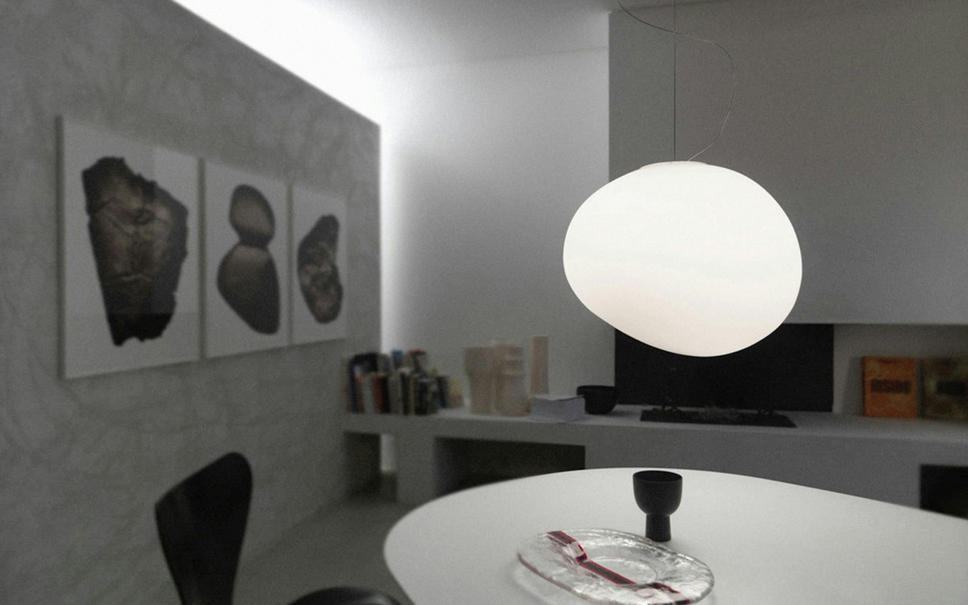 Gregg Stone Shape Glass Pendant Light - Blowlighting