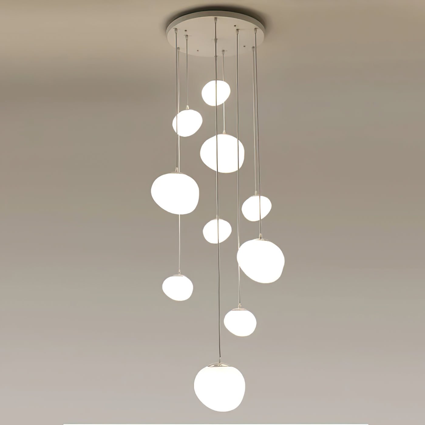 Gregg Stone Shape Glass Pendant Light - Blowlighting
