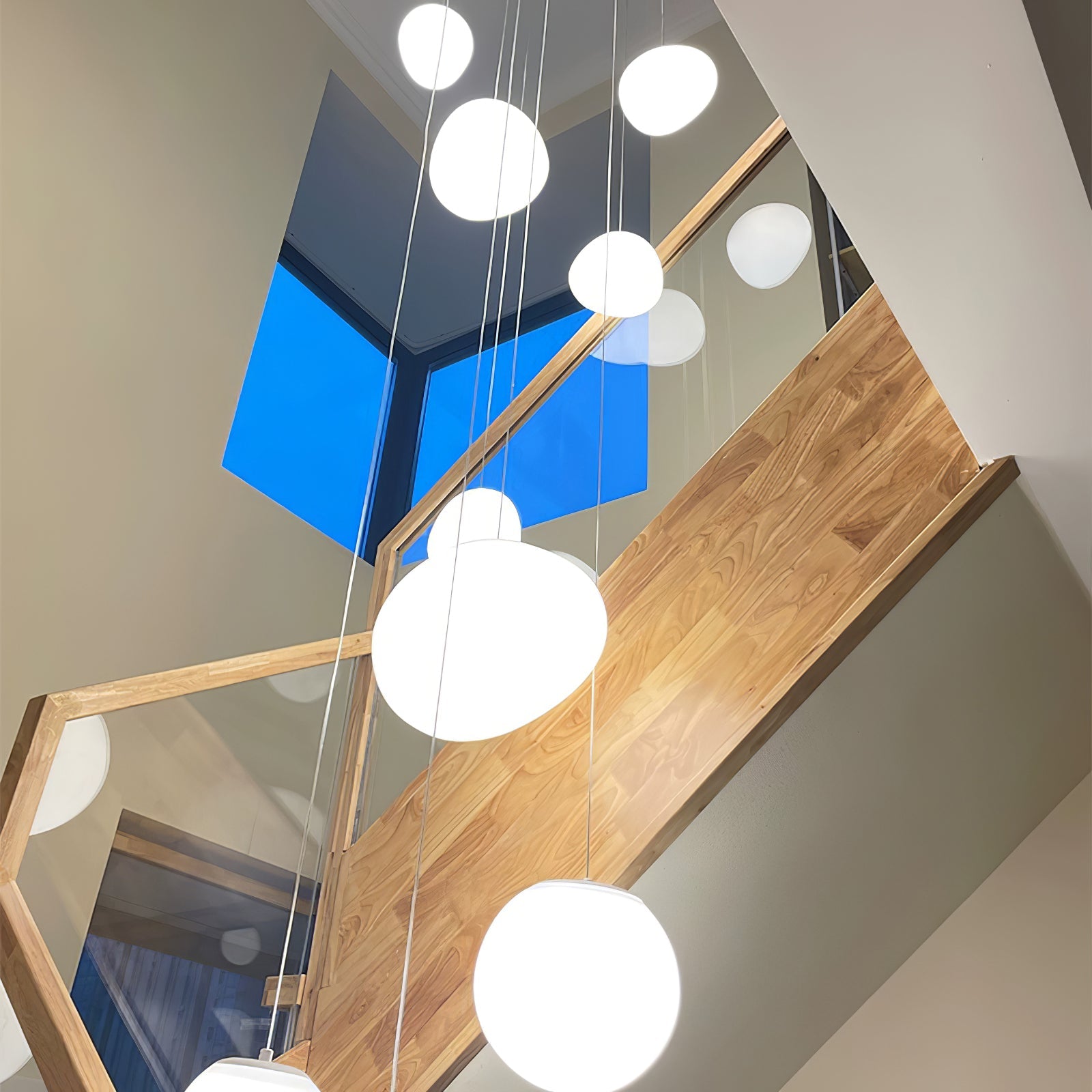 Gregg Stone Shape Glass Pendant Light - Blowlighting