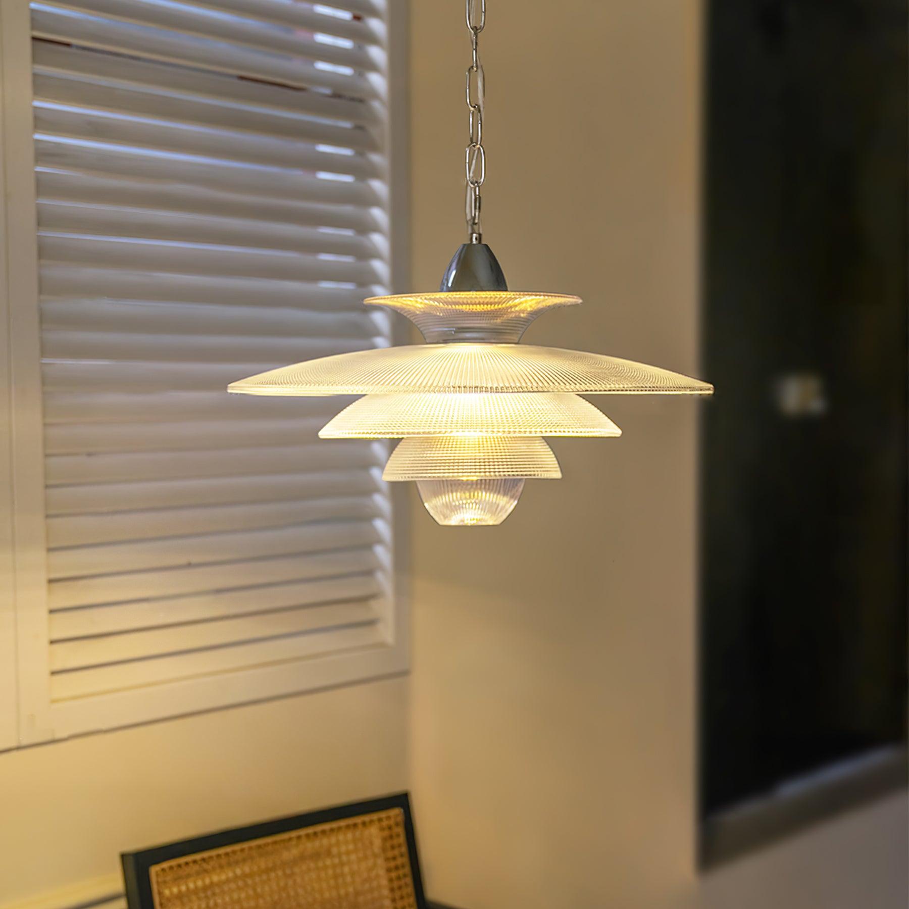 Grid Glass Pendant Light - Blowlighting