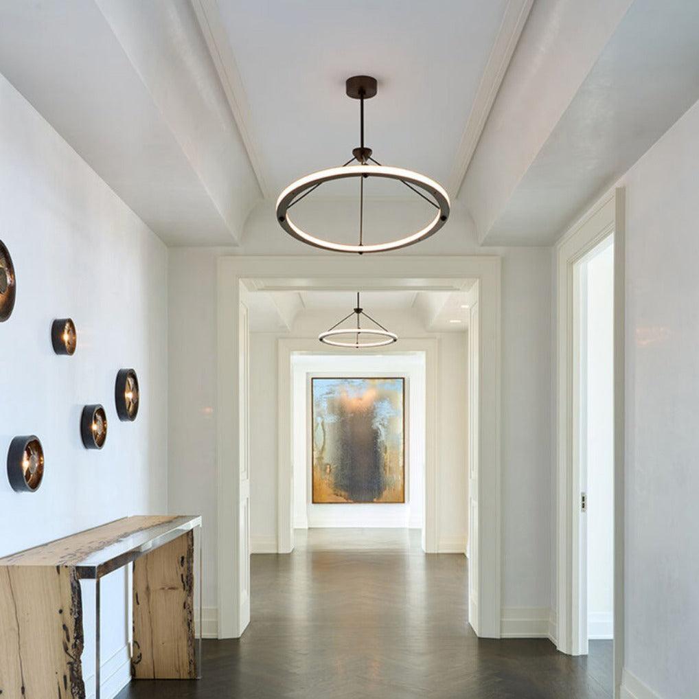 Cascading Ring Circle Pendant Lamp - Blowlighting