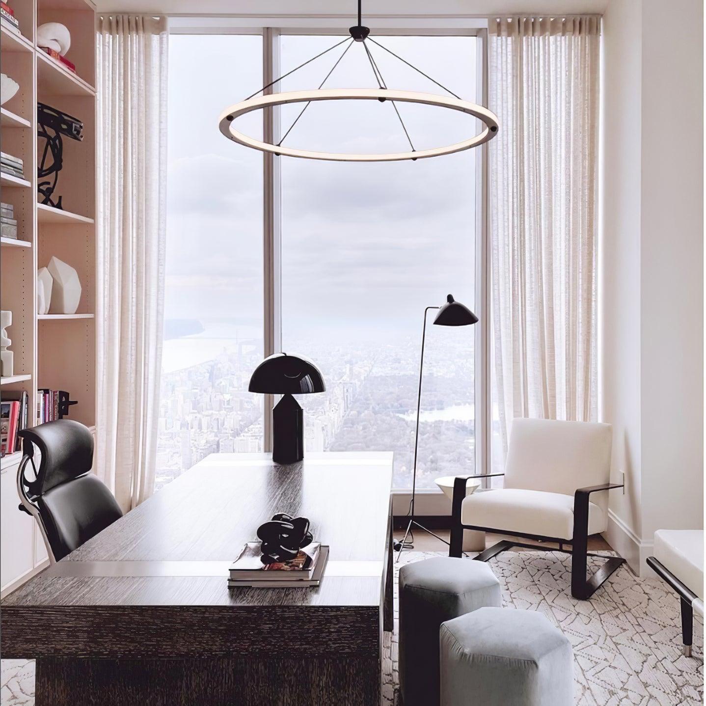 Cascading Ring Circle Pendant Lamp - Blowlighting