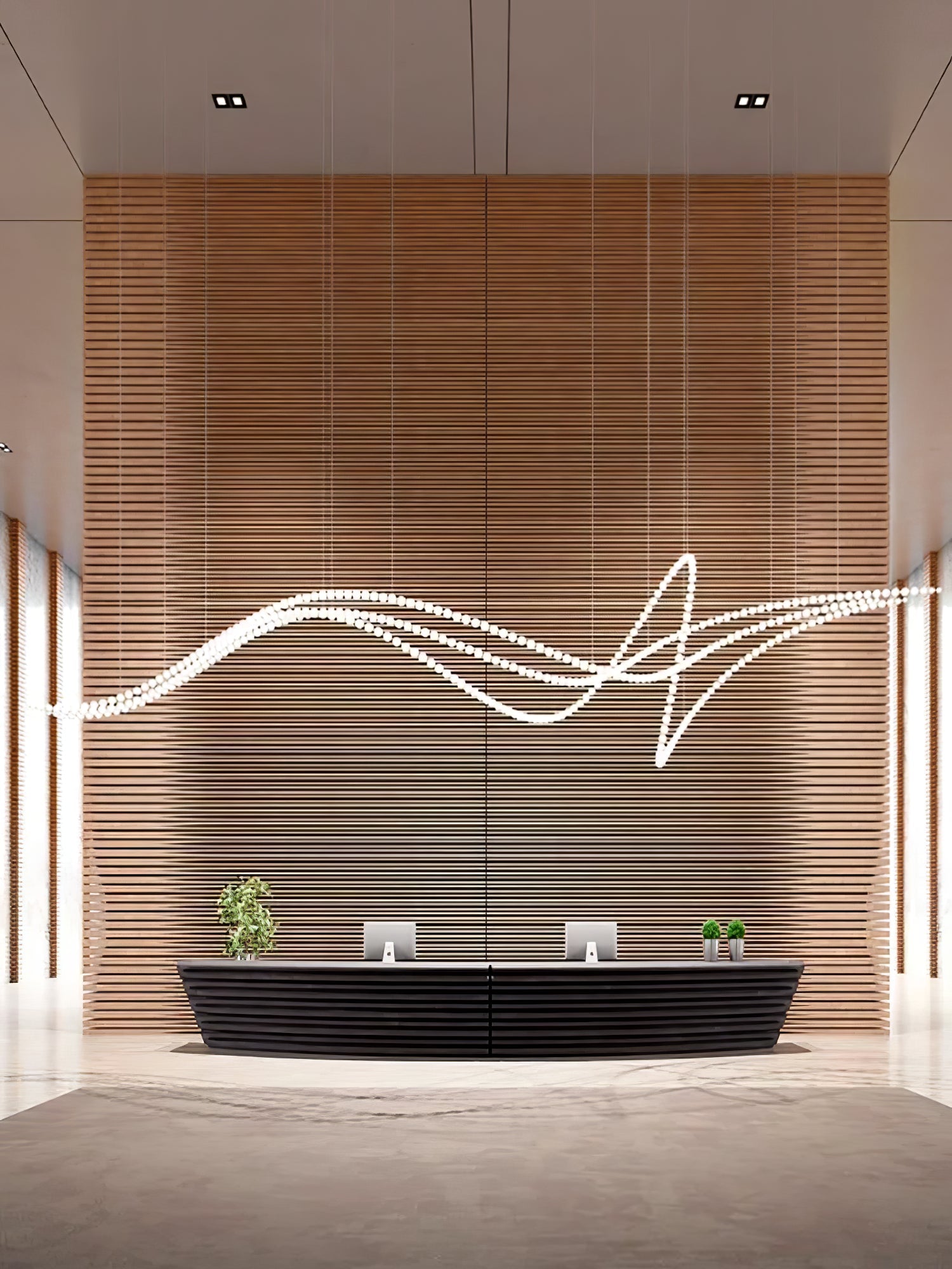 PearlCascade Glass Bead Chandelier - Blowlighting