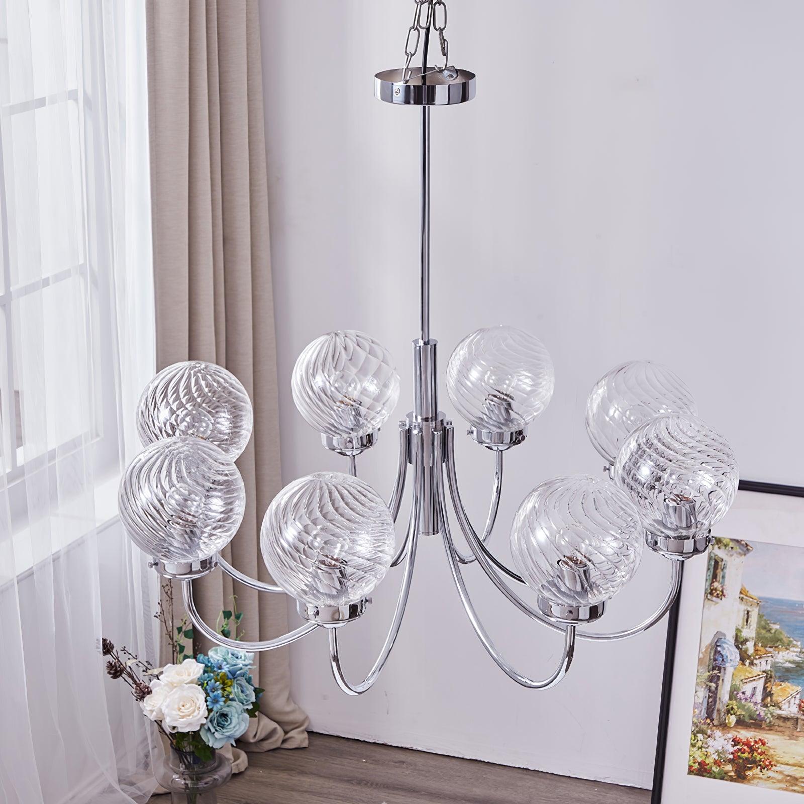 Armiriel Elegance Nordic Glass Metal Chandelier - Blowlighting