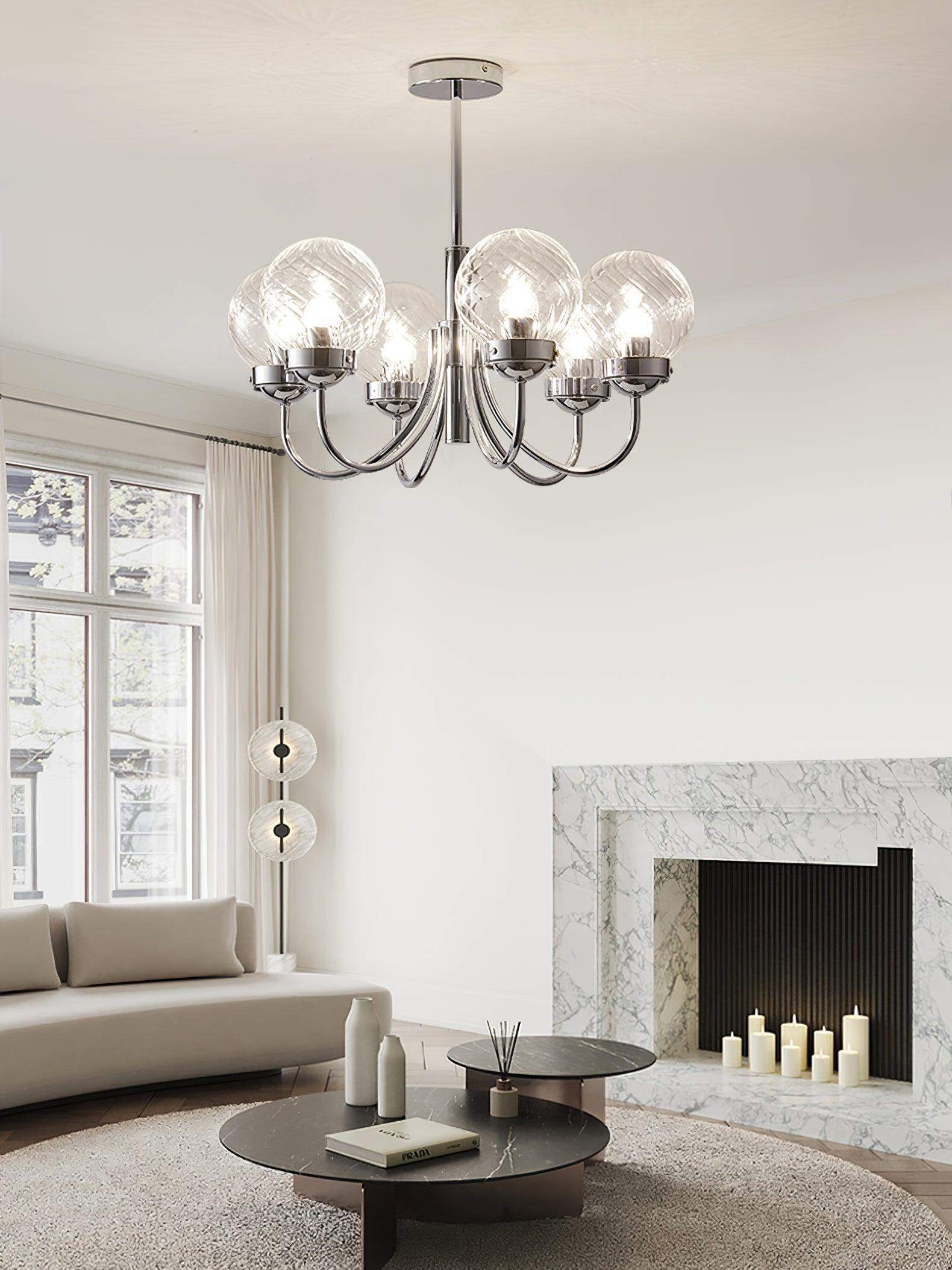 Armiriel Elegance Nordic Glass Metal Chandelier - Blowlighting