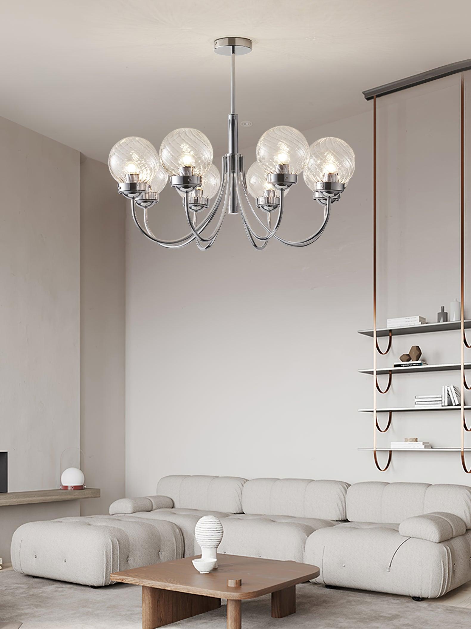Armiriel Elegance Nordic Glass Metal Chandelier - Blowlighting