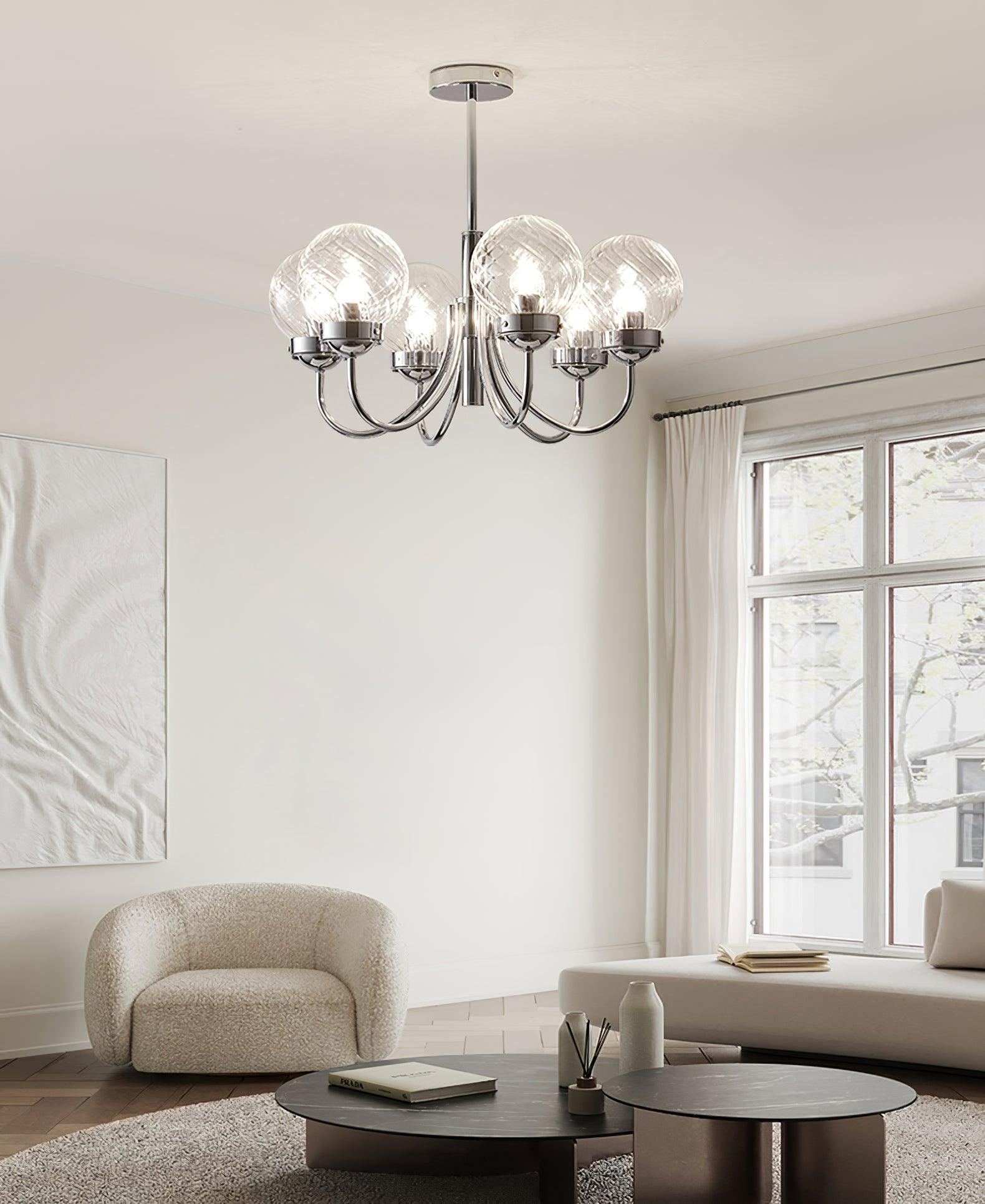 Armiriel Elegance Nordic Glass Metal Chandelier - Blowlighting