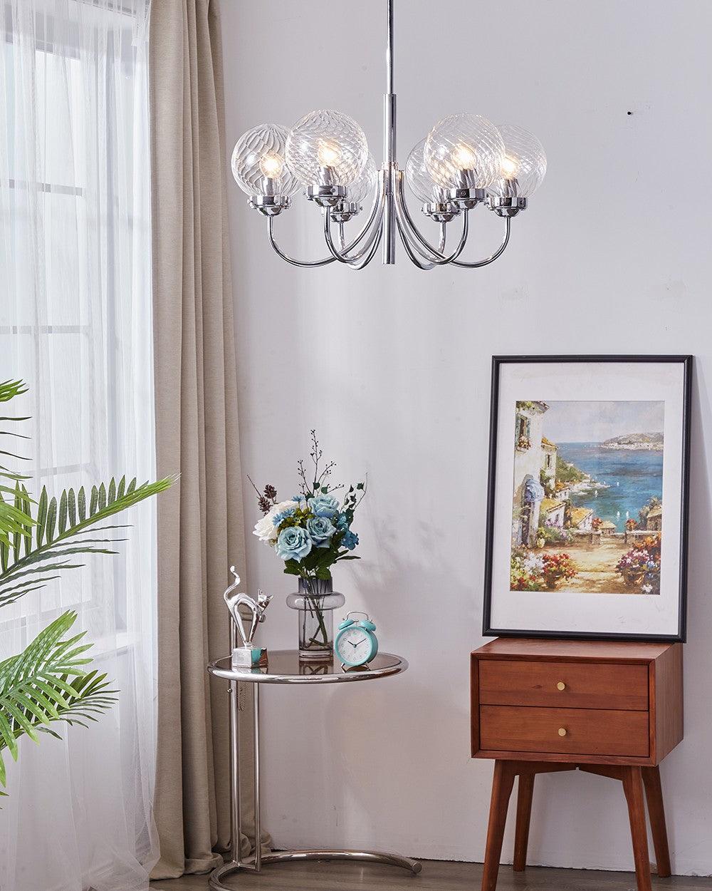 Armiriel Elegance Nordic Glass Metal Chandelier - Blowlighting