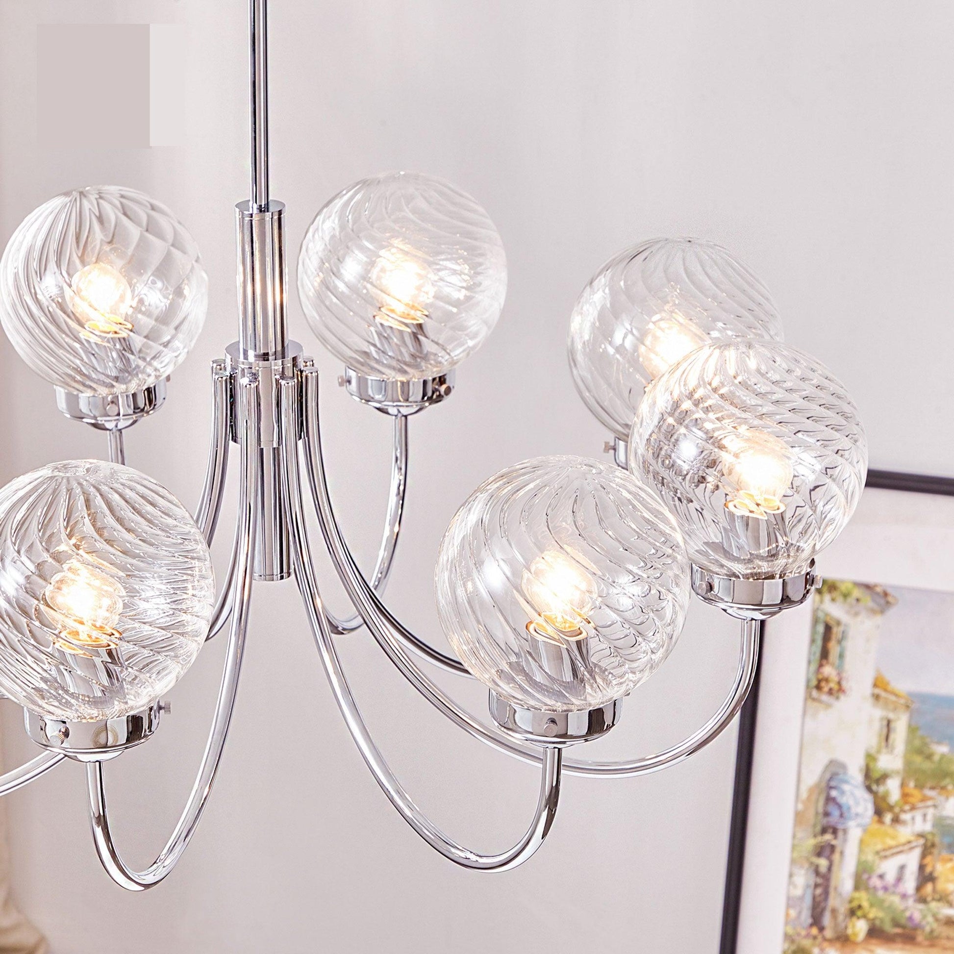 Armiriel Elegance Nordic Glass Metal Chandelier - Blowlighting