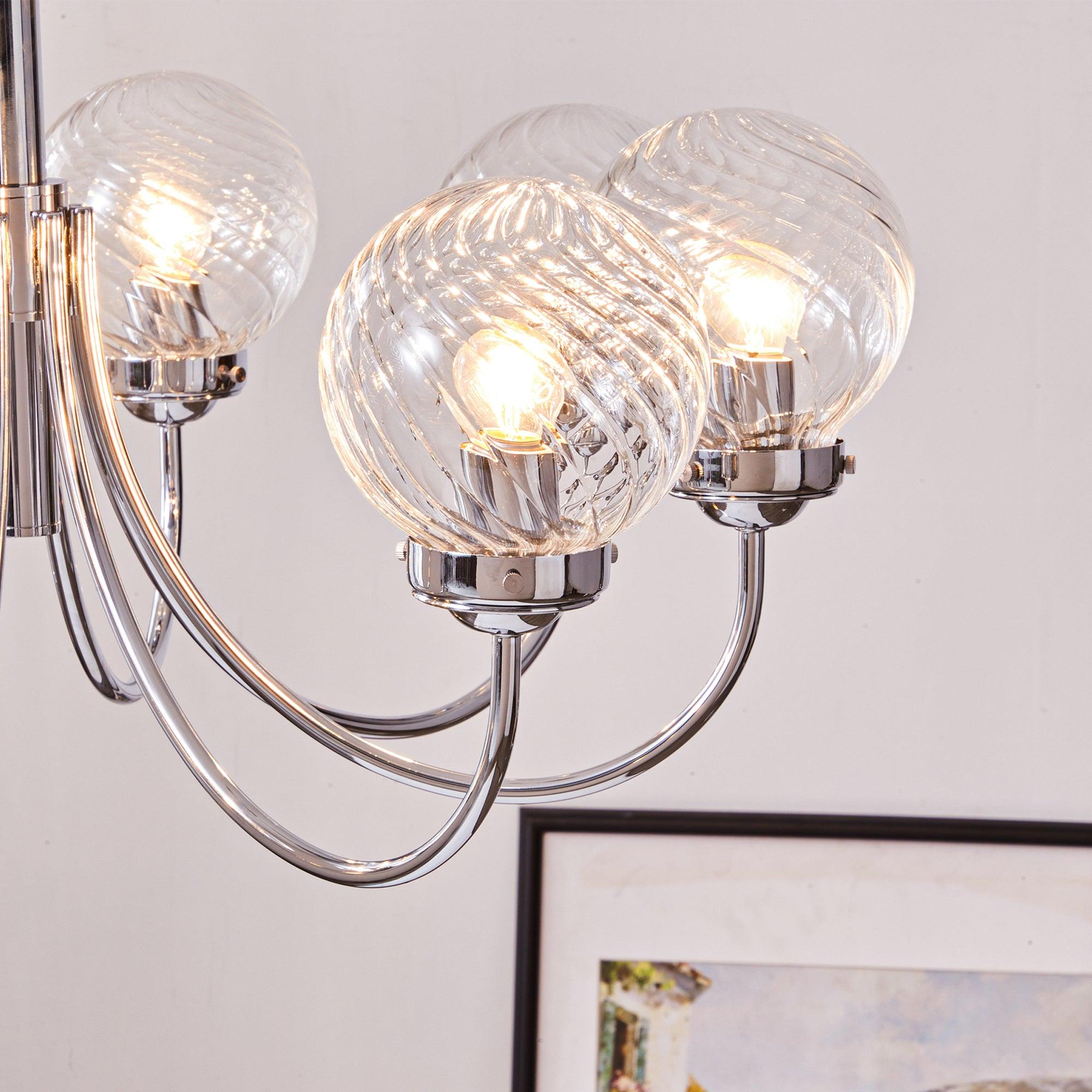 Armiriel Elegance Nordic Glass Metal Chandelier - Blowlighting