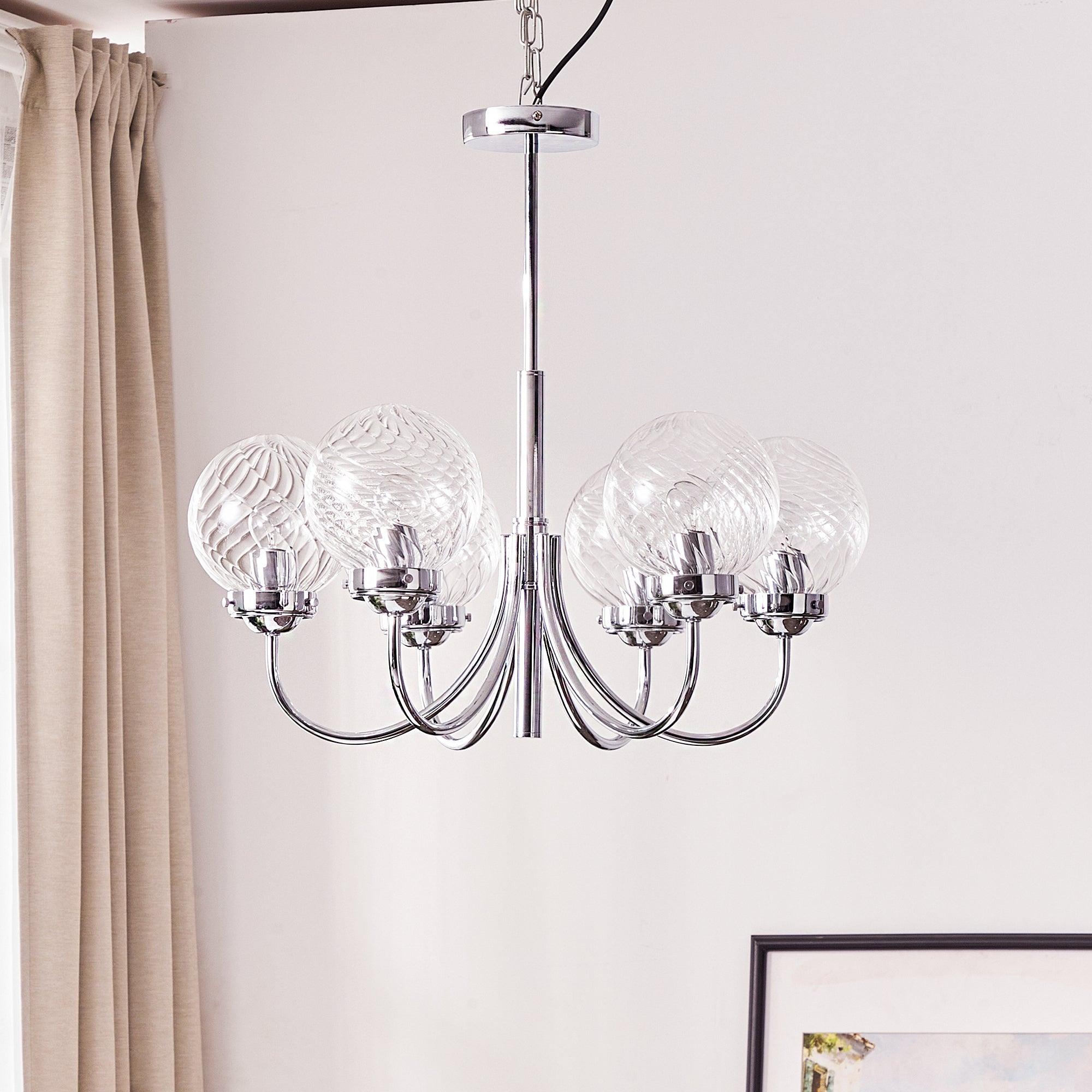 Armiriel Elegance Nordic Glass Metal Chandelier - Blowlighting