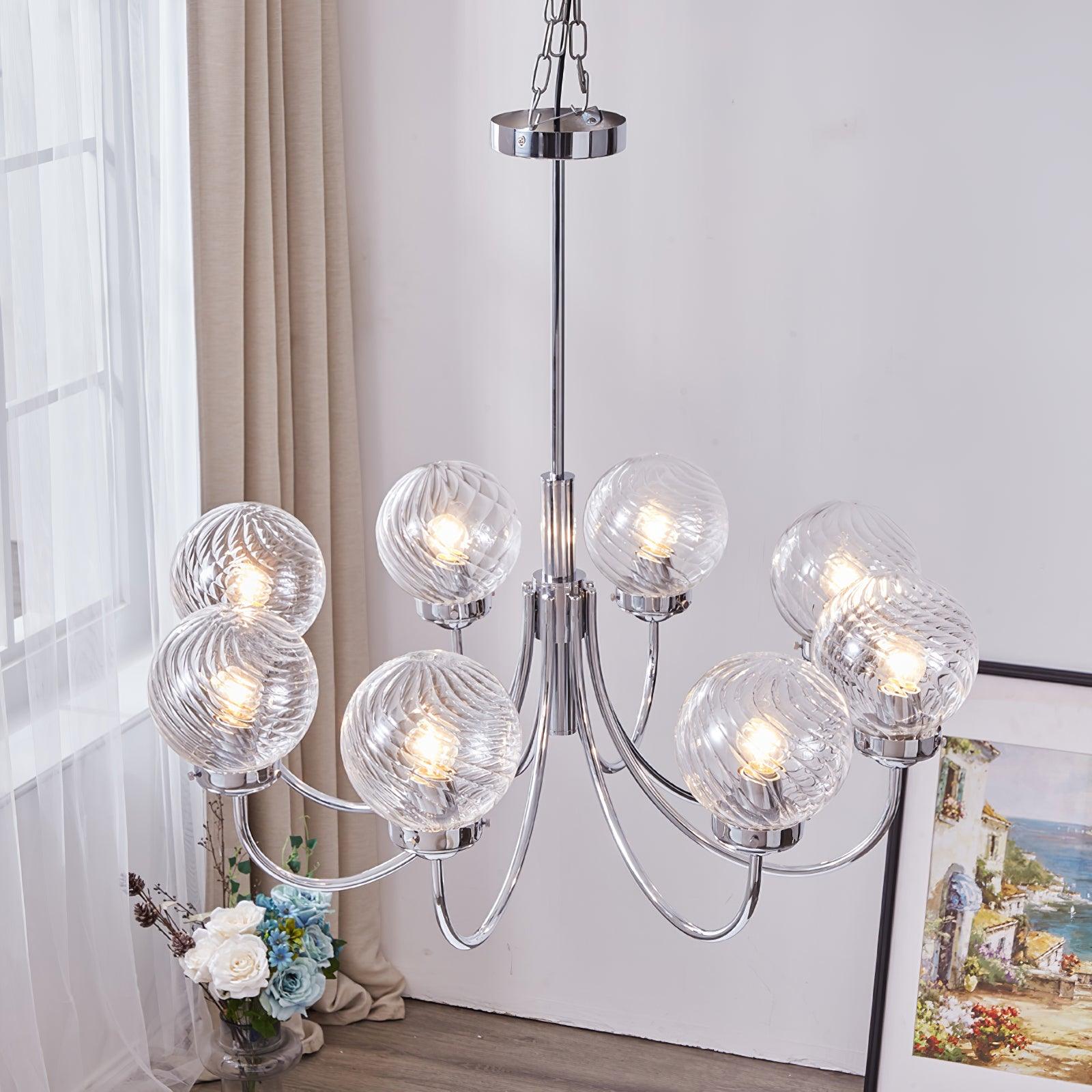 Armiriel Elegance Nordic Glass Metal Chandelier - Blowlighting