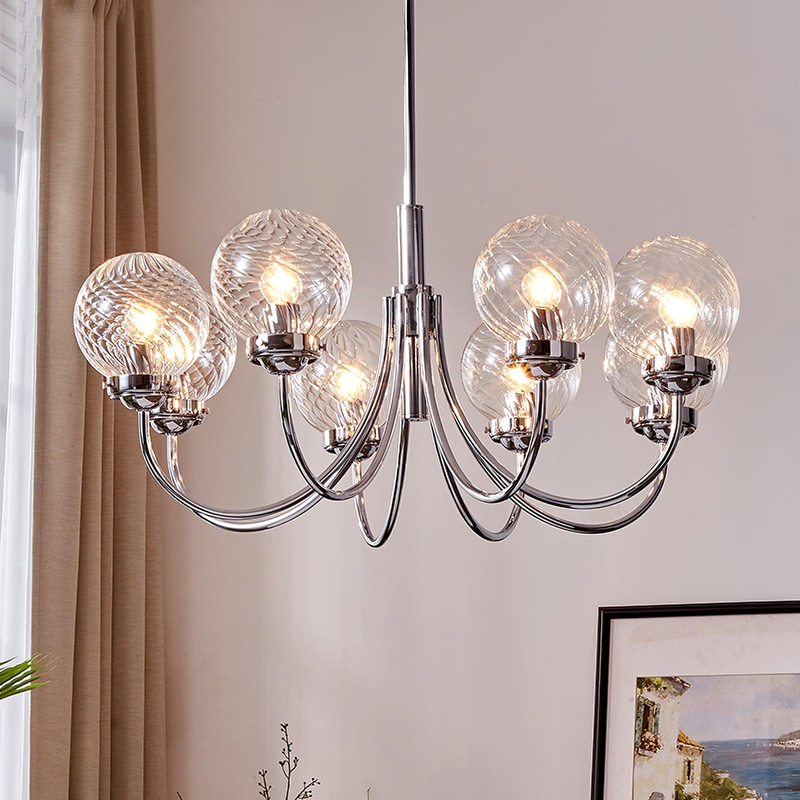Armiriel Elegance Nordic Glass Metal Chandelier - Blowlighting