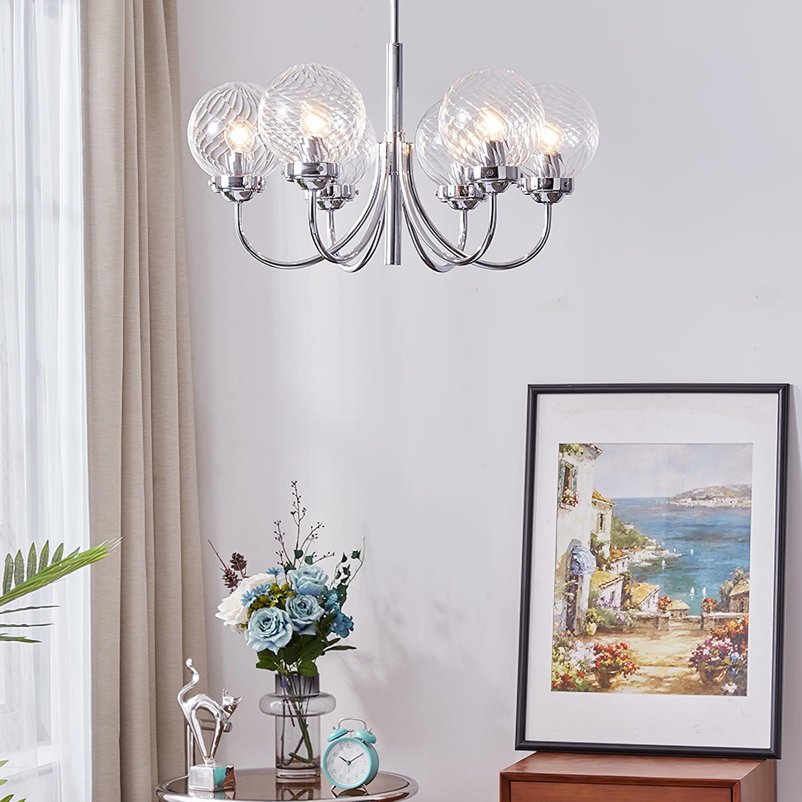 Armiriel Elegance Nordic Glass Metal Chandelier - Blowlighting