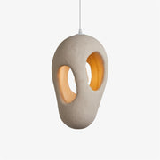 Hand-Built White Pendant Lamp - Blowlighting