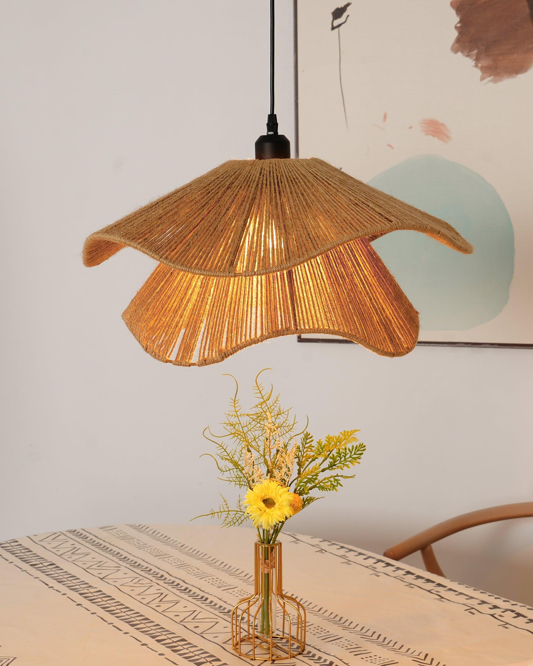 Handmade Straw Hat Pendant Lamp - Blowlighting