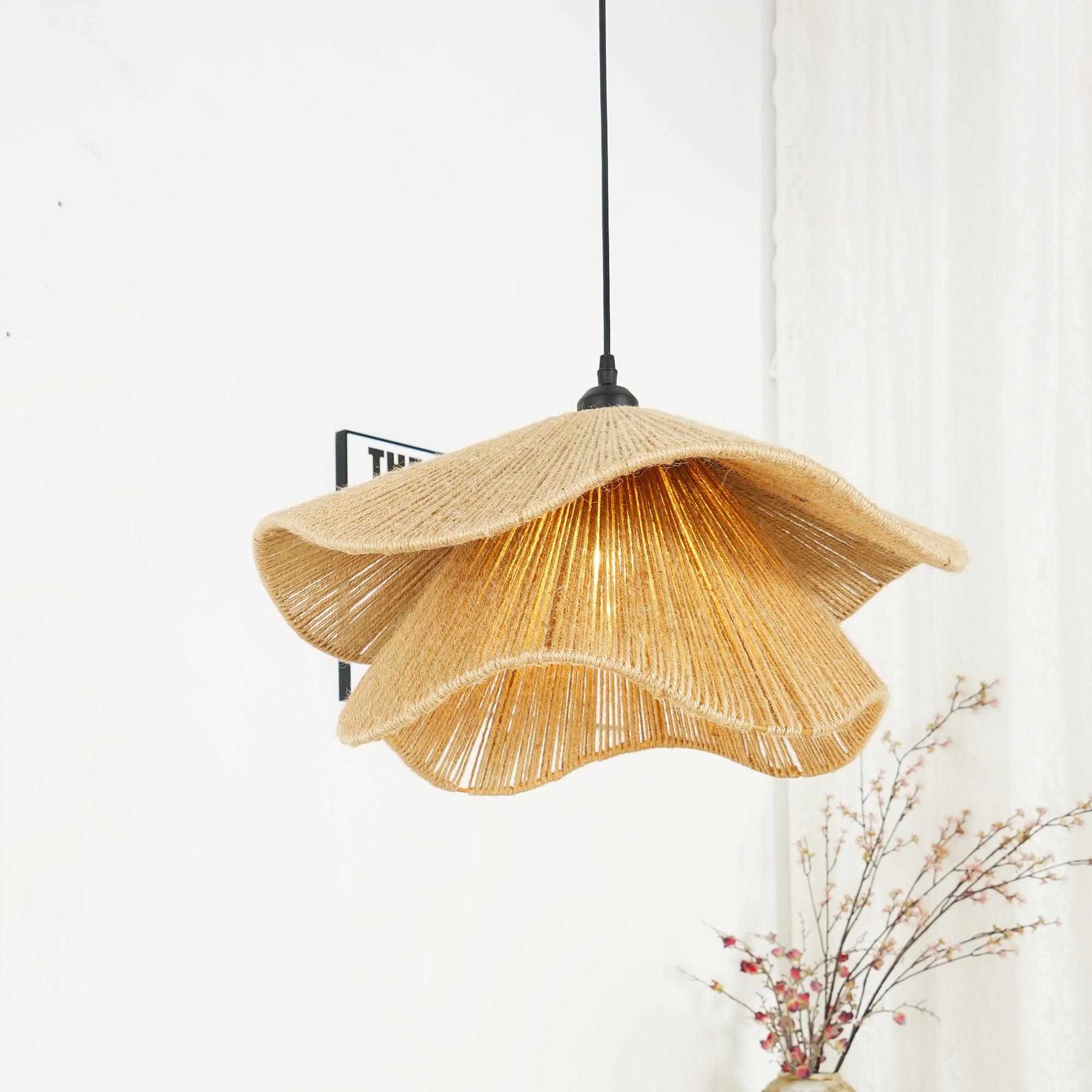 Handmade Straw Hat Pendant Lamp - Blowlighting