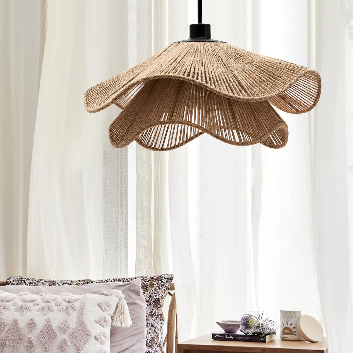 Handmade Straw Hat Pendant Lamp - Blowlighting