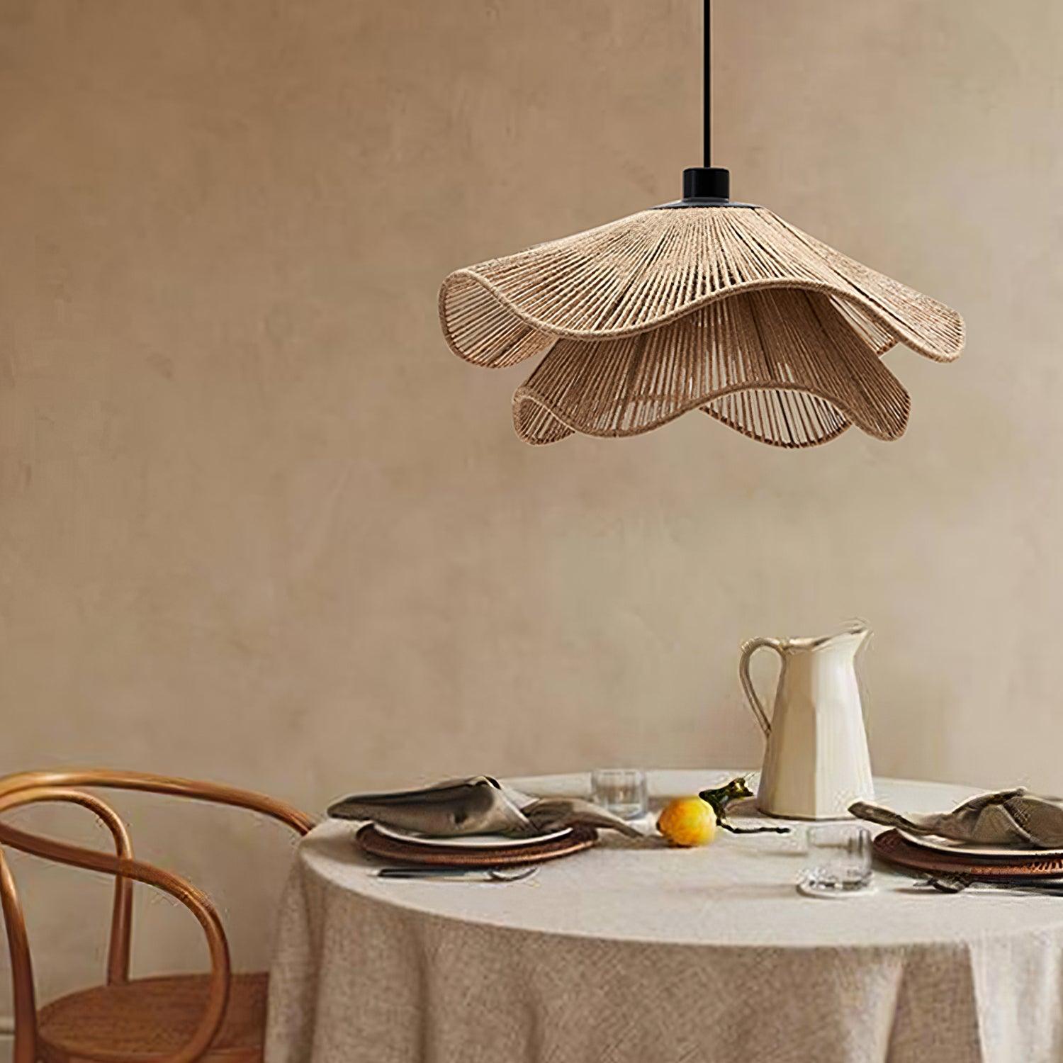 Handmade Straw Hat Pendant Lamp - Blowlighting