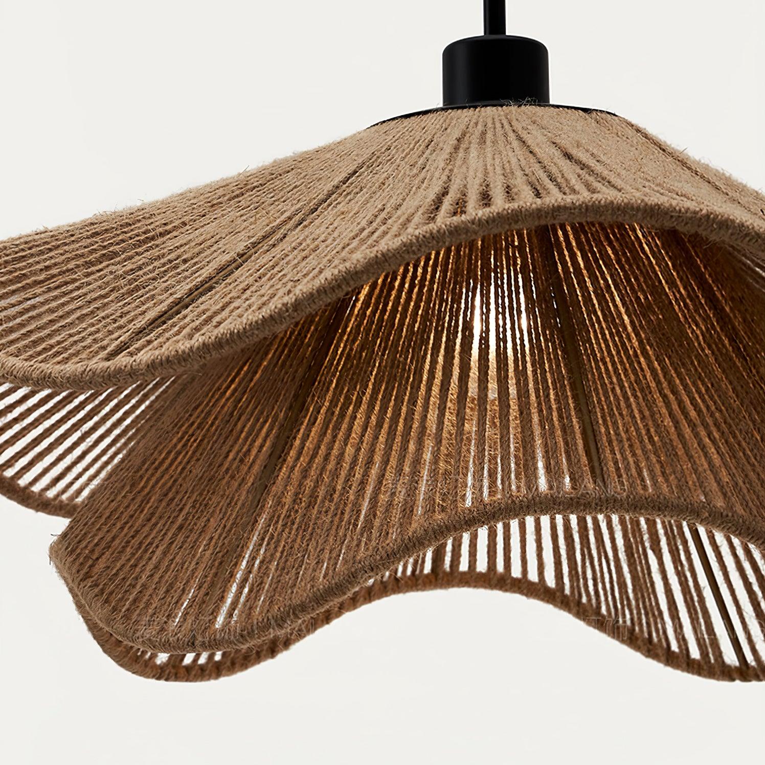 Handmade Straw Hat Pendant Lamp - Blowlighting