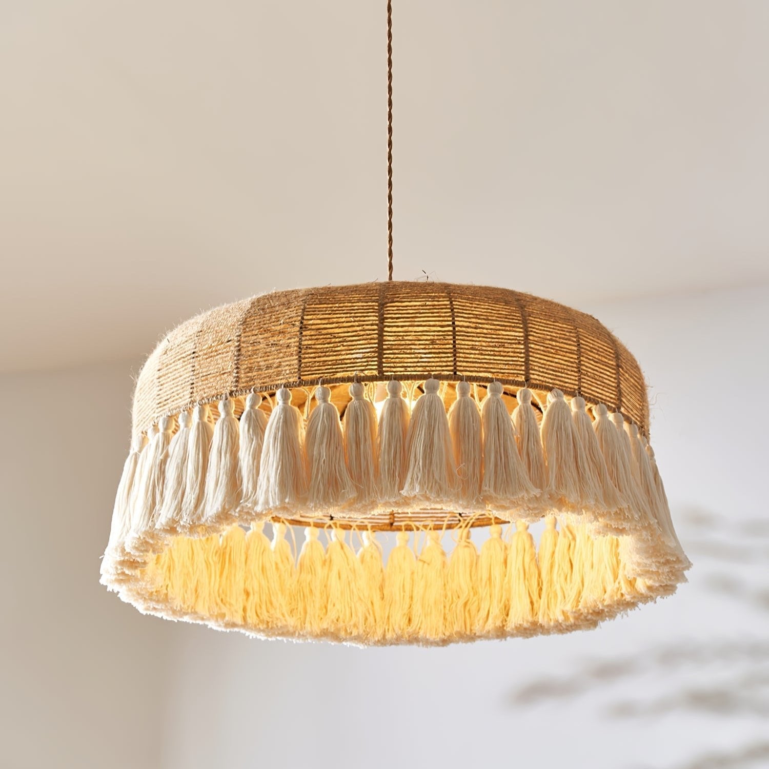 Handwoven Jute Pendant Light - Blowlighting