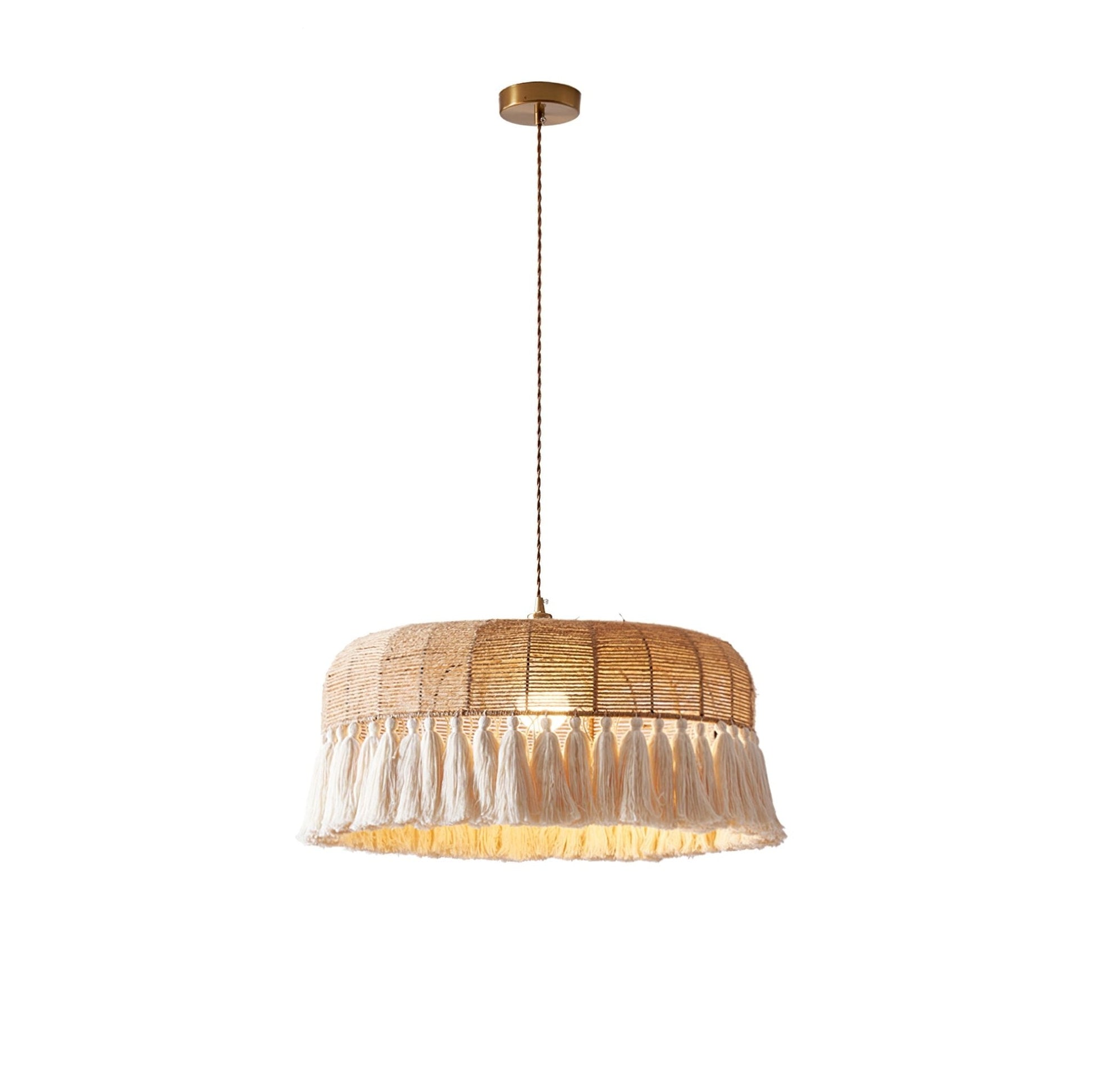 Handwoven Jute Pendant Light - Blowlighting
