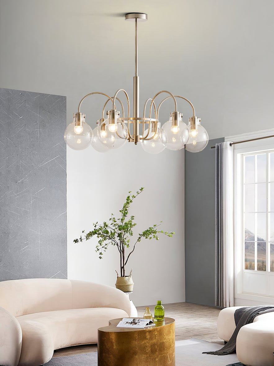 Verinyra Premium Nordic Art Glass Metal Chandelier - Blowlighting