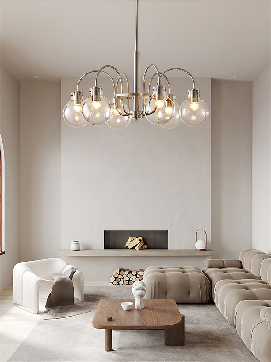 Verinyra Premium Nordic Art Glass Metal Chandelier - Blowlighting