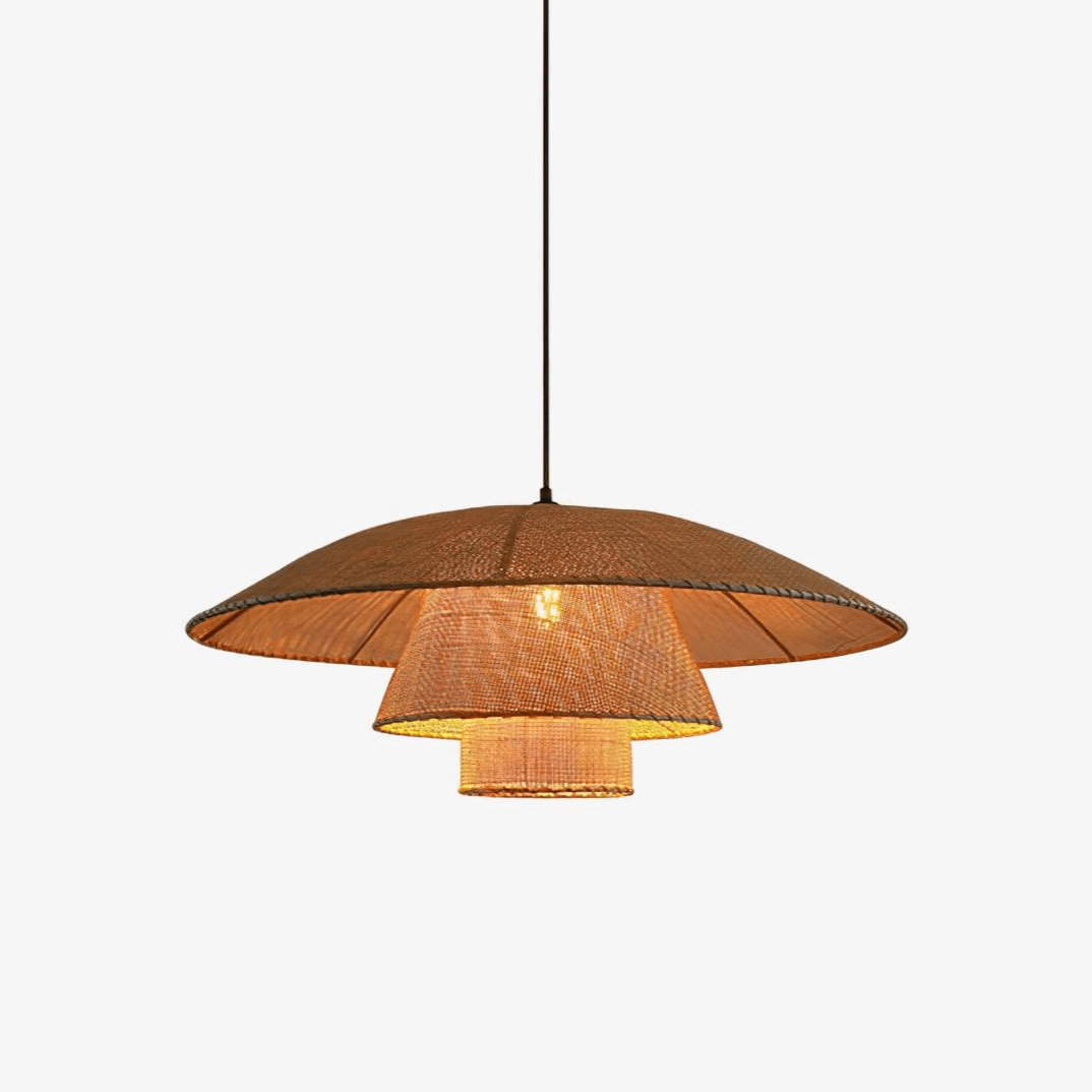 Hat Weave Rattan Pendant Lamp - Blowlighting