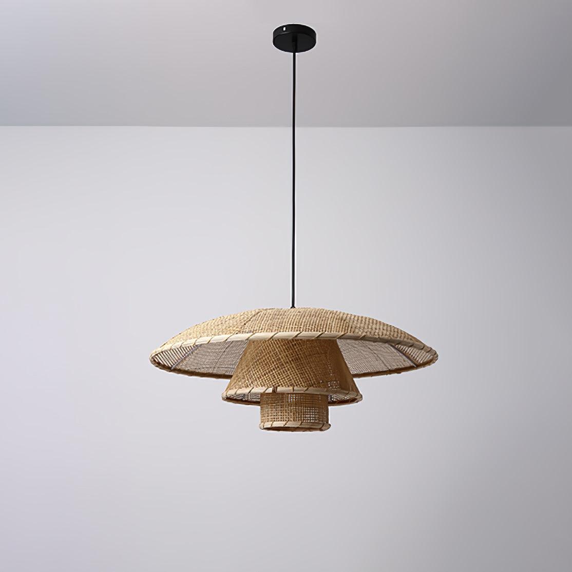 Hat Weave Rattan Pendant Lamp - Blowlighting