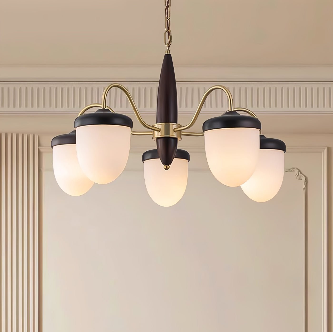 Aurora Chandelier Capsule Arm Rustic - Blowlighting