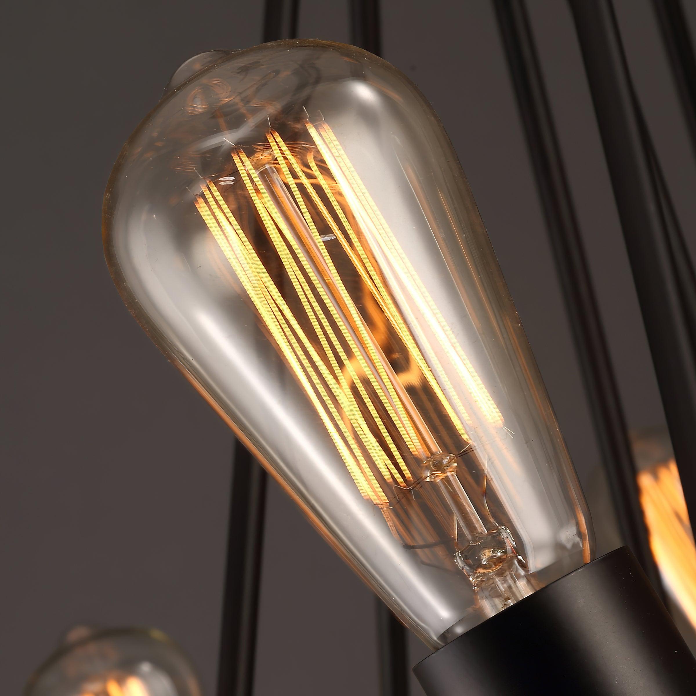 Hemp Rope Industrial Large Circle Chandelier - Blowlighting