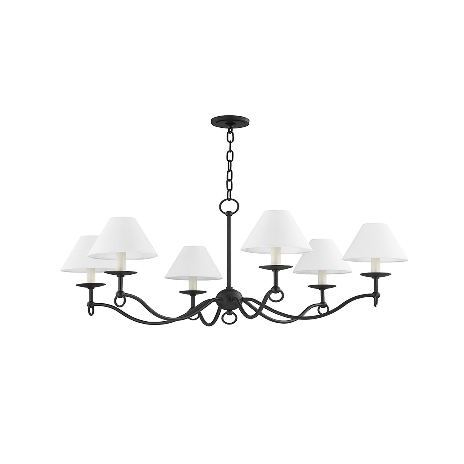 Aurora Chandelier Curved Arms Vintage - Blowlighting