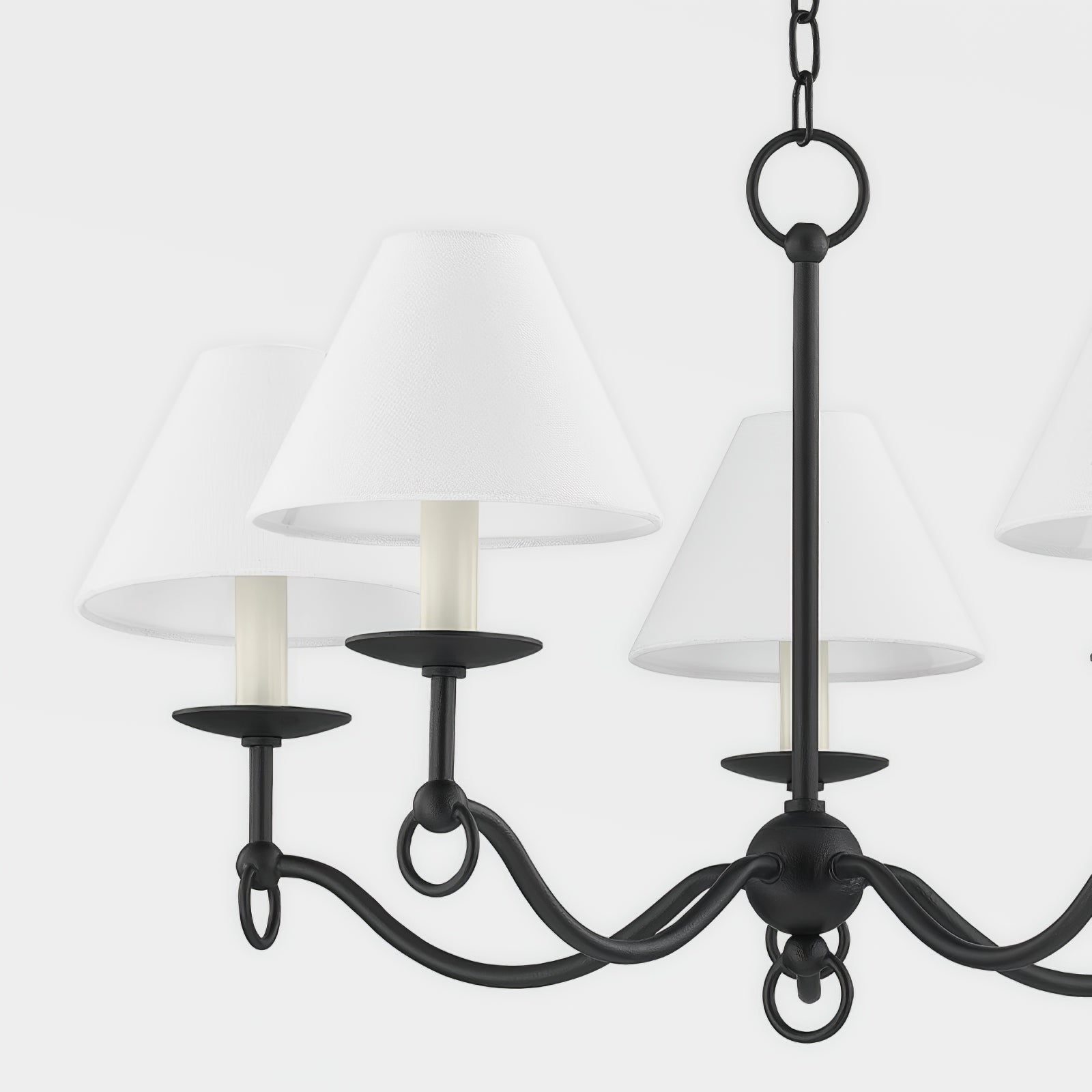 Aurora Chandelier Curved Arms Vintage - Blowlighting