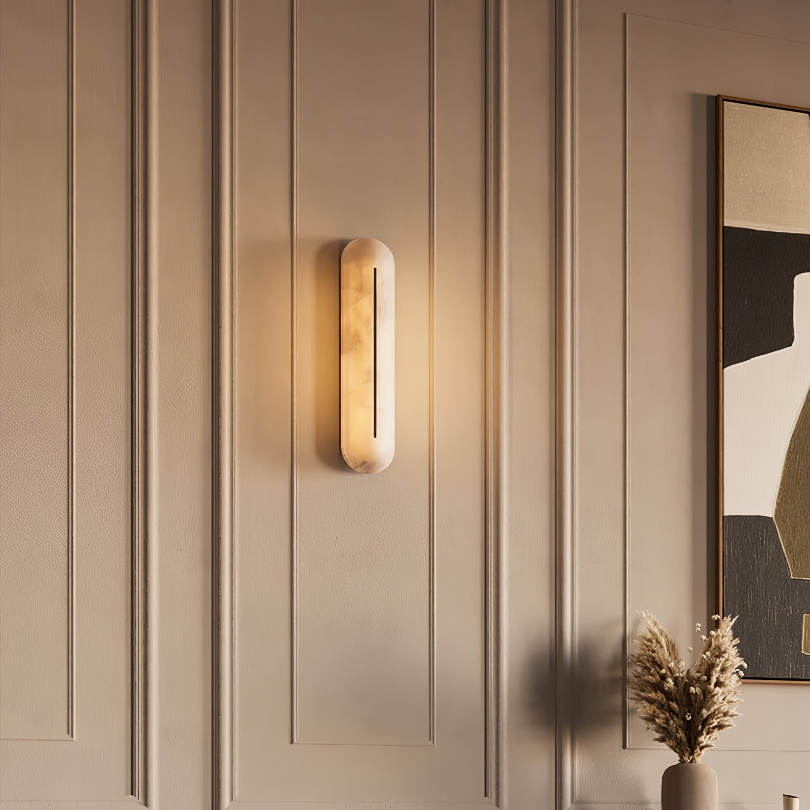 Armaryra Oblong Alabaster Wall Light - Blowlighting