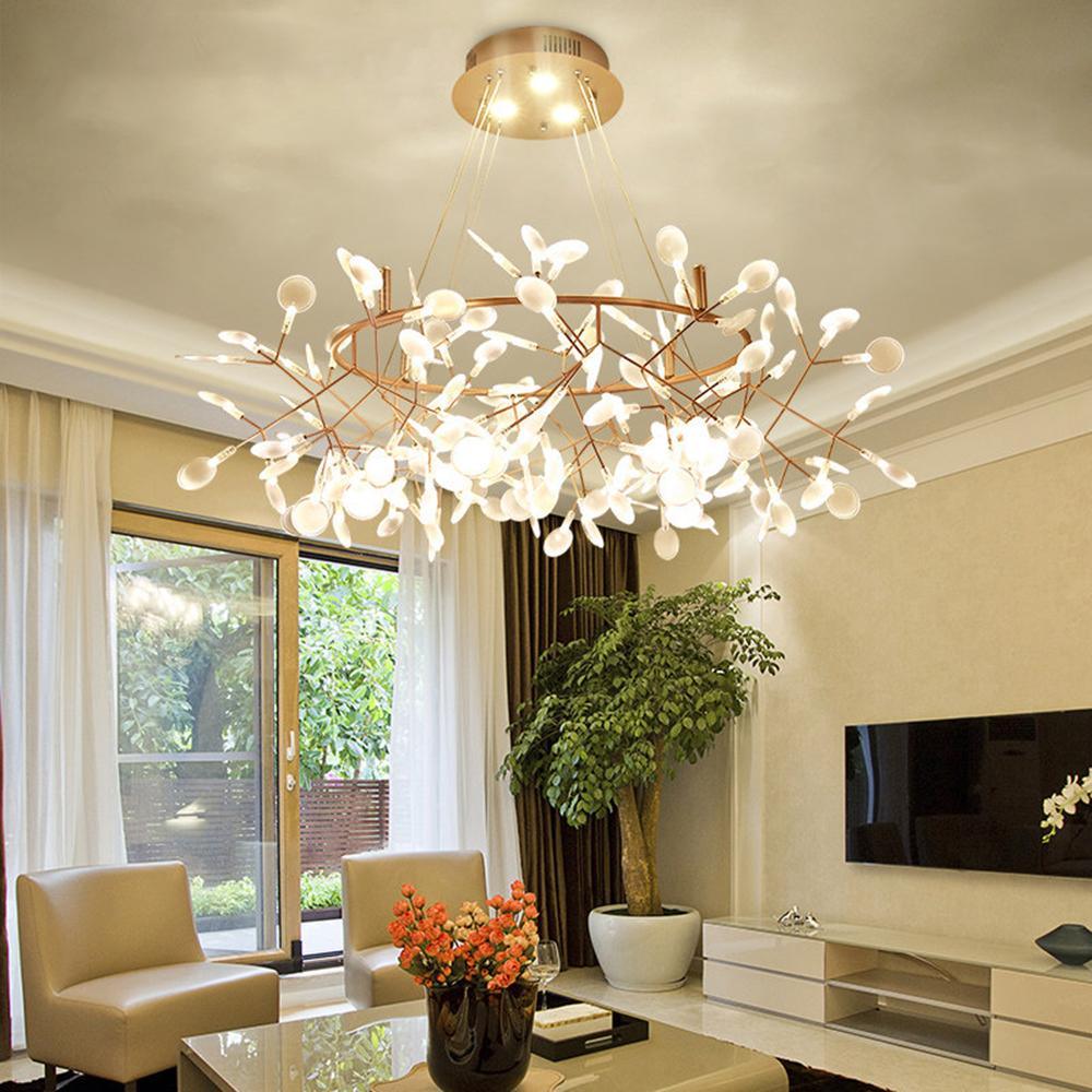 Rose Gold Firefly LED Chandelier - Blowlighting