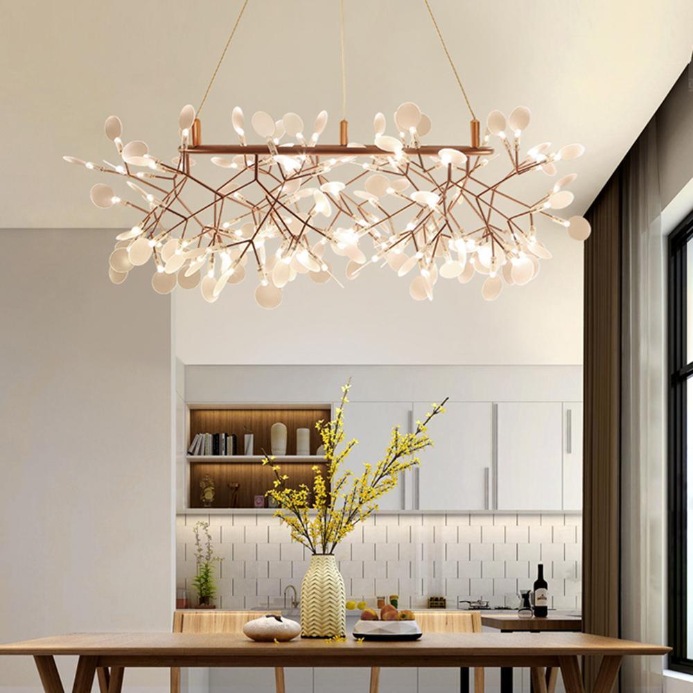 Rose Gold Firefly LED Chandelier - Blowlighting