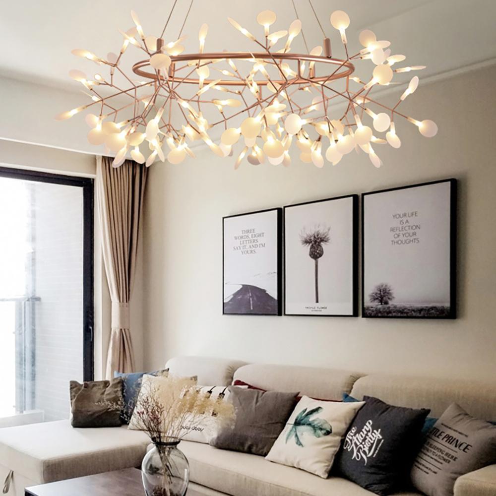 Rose Gold Firefly LED Chandelier - Blowlighting