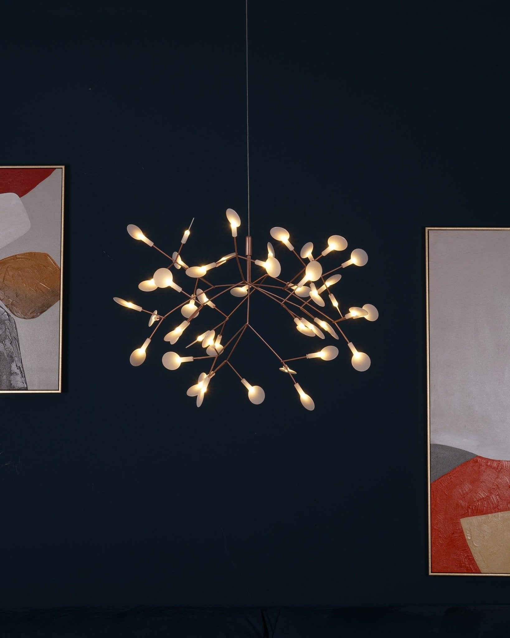 Rose Gold Firefly LED Chandelier - Blowlighting