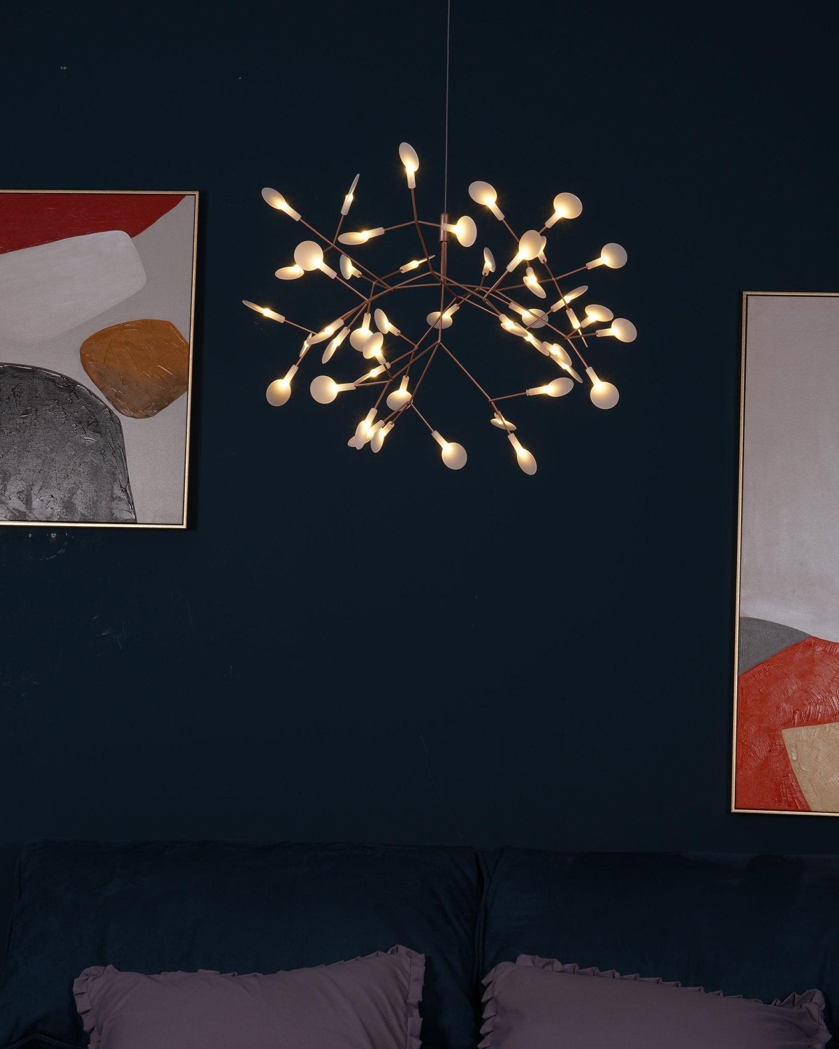 Rose Gold Firefly LED Chandelier - Blowlighting