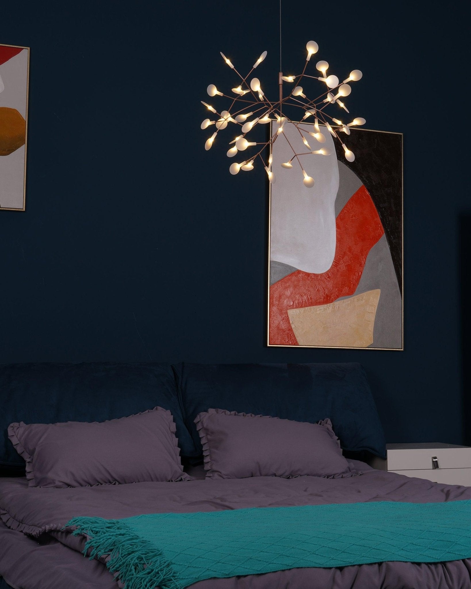 Rose Gold Firefly LED Chandelier - Blowlighting