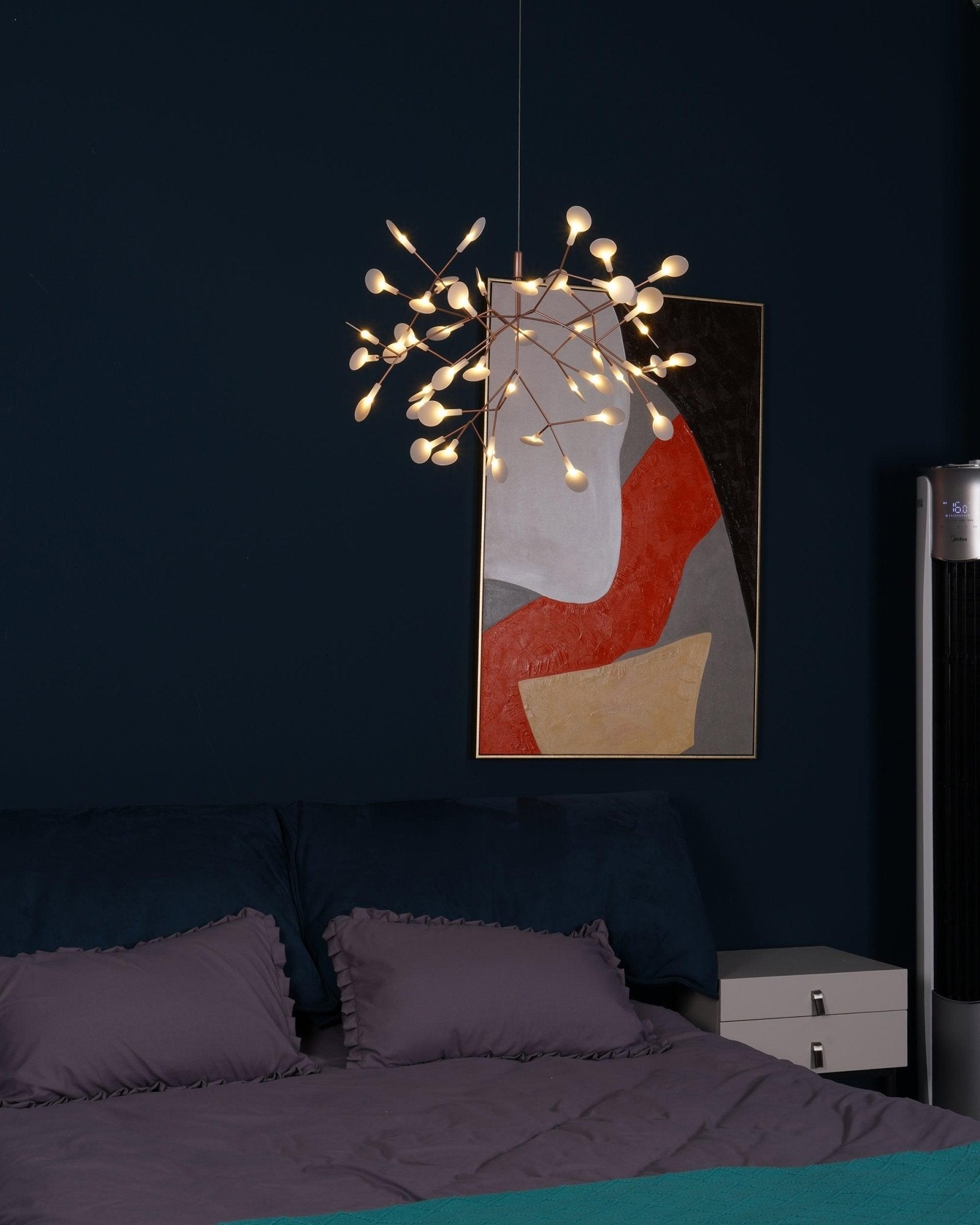 Rose Gold Firefly LED Chandelier - Blowlighting