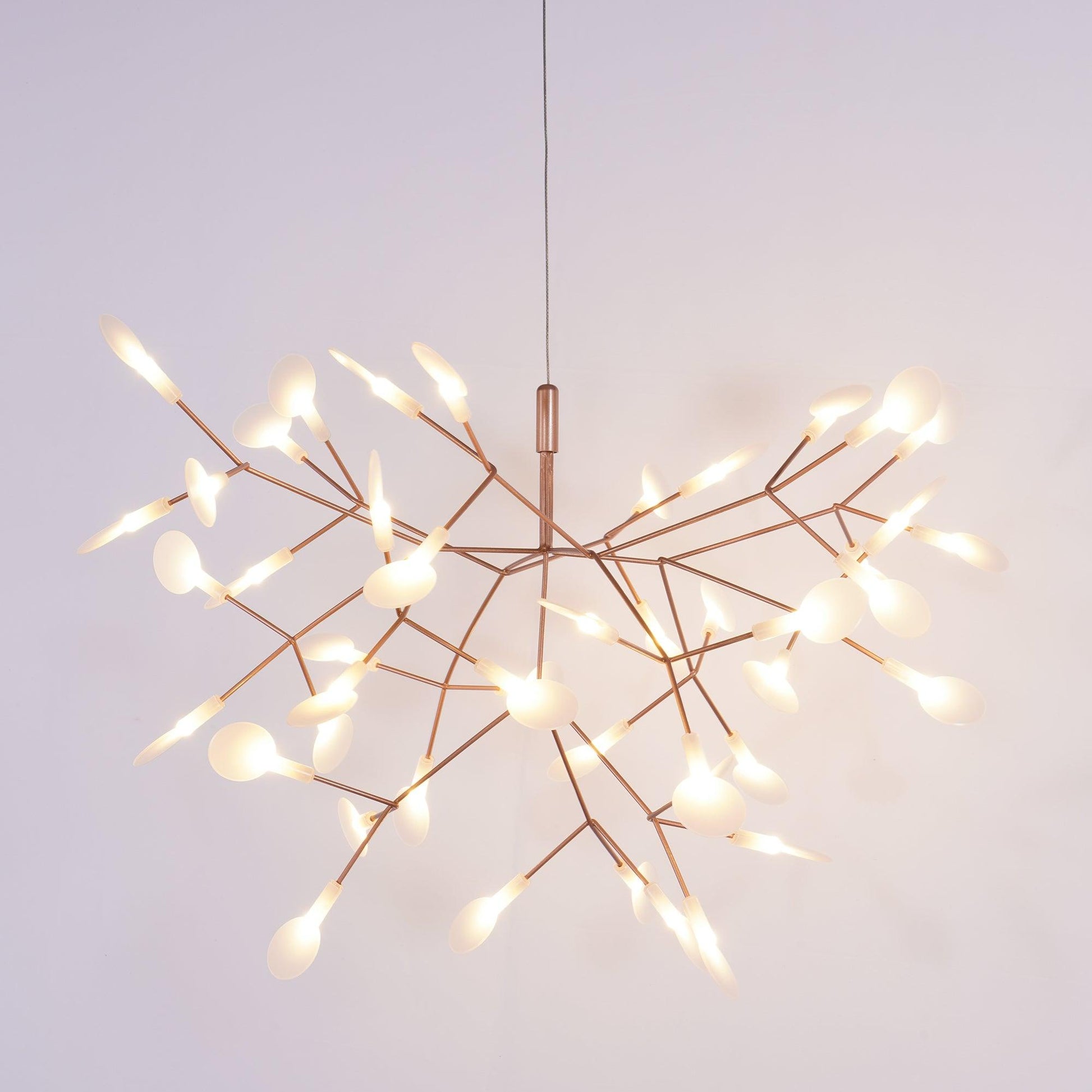 Rose Gold Firefly LED Chandelier - Blowlighting