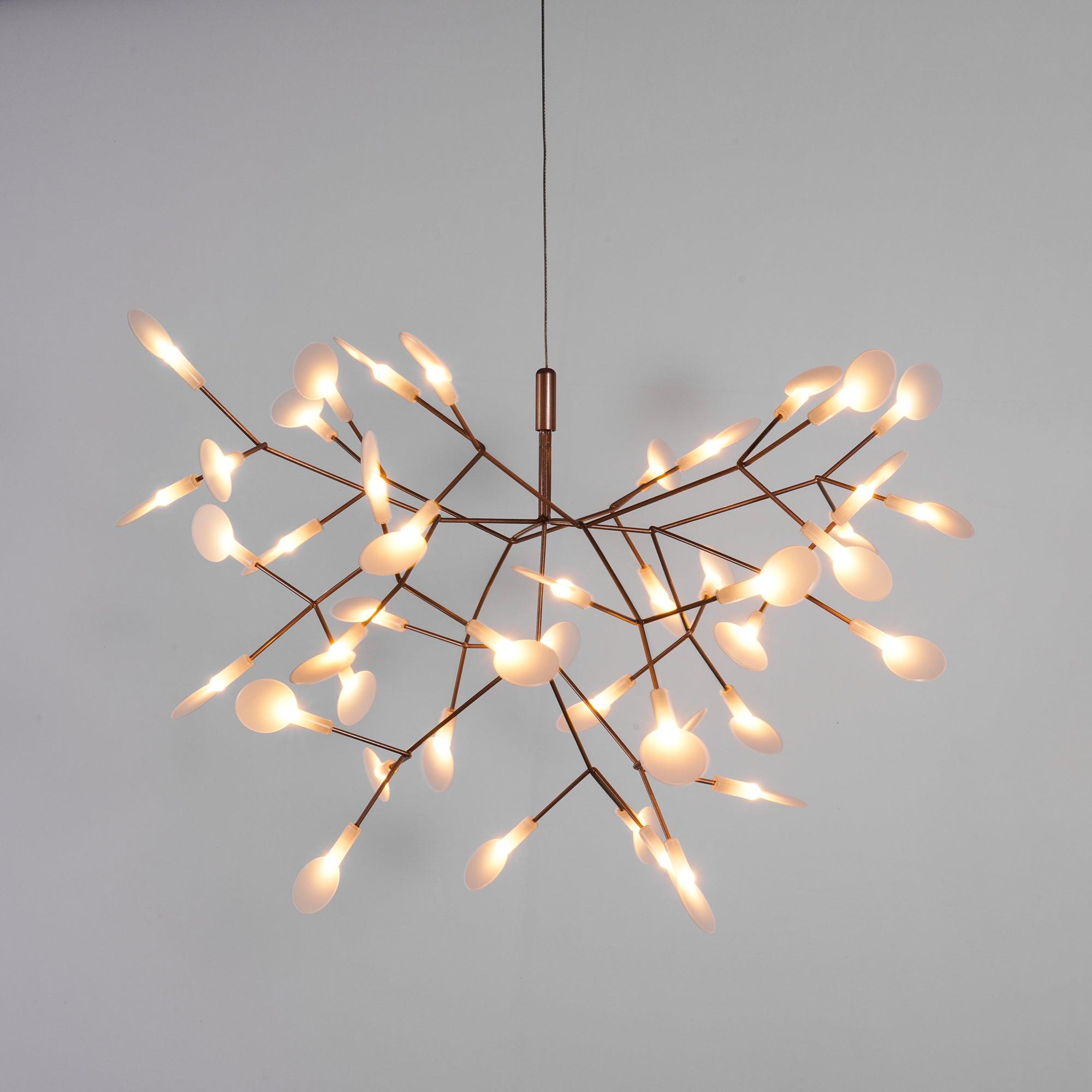 Rose Gold Firefly LED Chandelier - Blowlighting