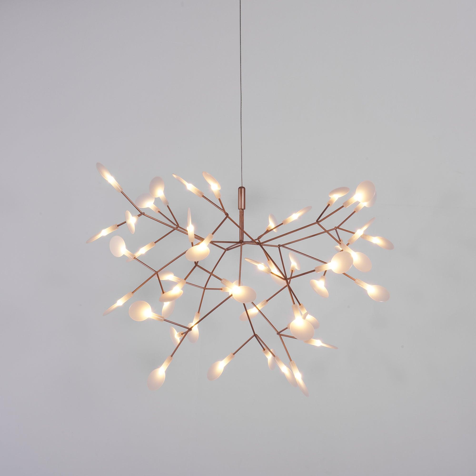 Rose Gold Firefly LED Chandelier - Blowlighting