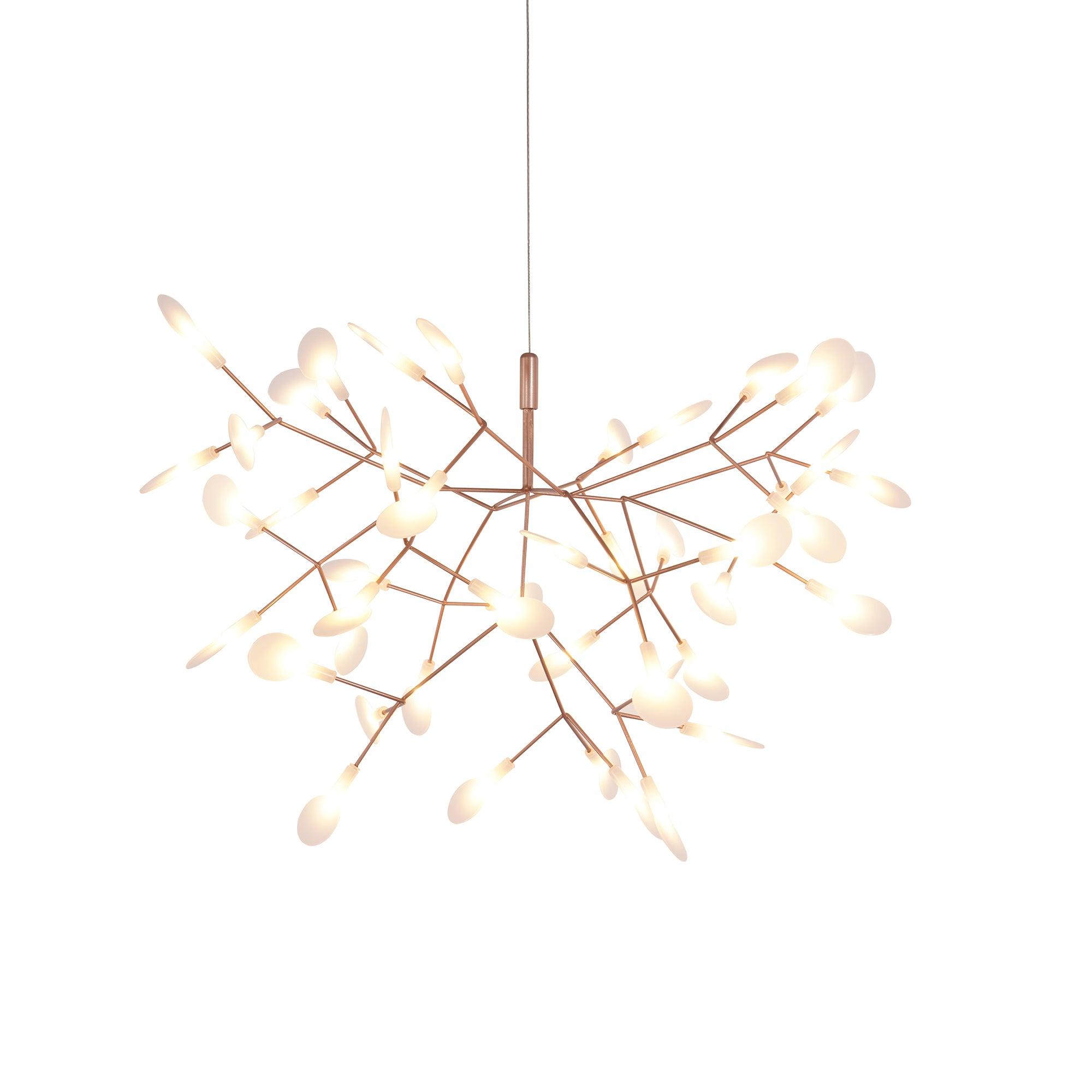 Rose Gold Firefly LED Chandelier - Blowlighting
