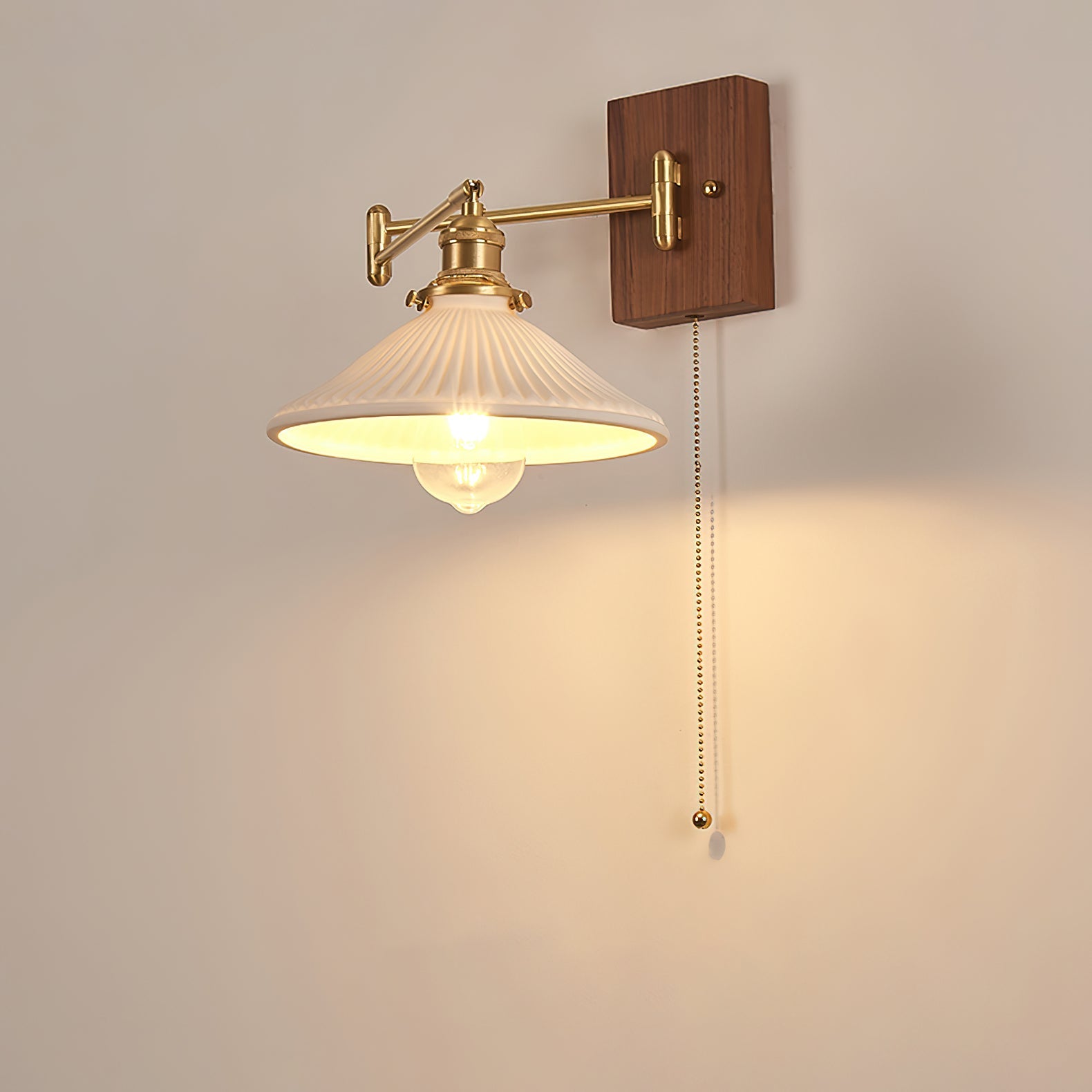 Heritage Walnut Wall Lamp - Blowlighting