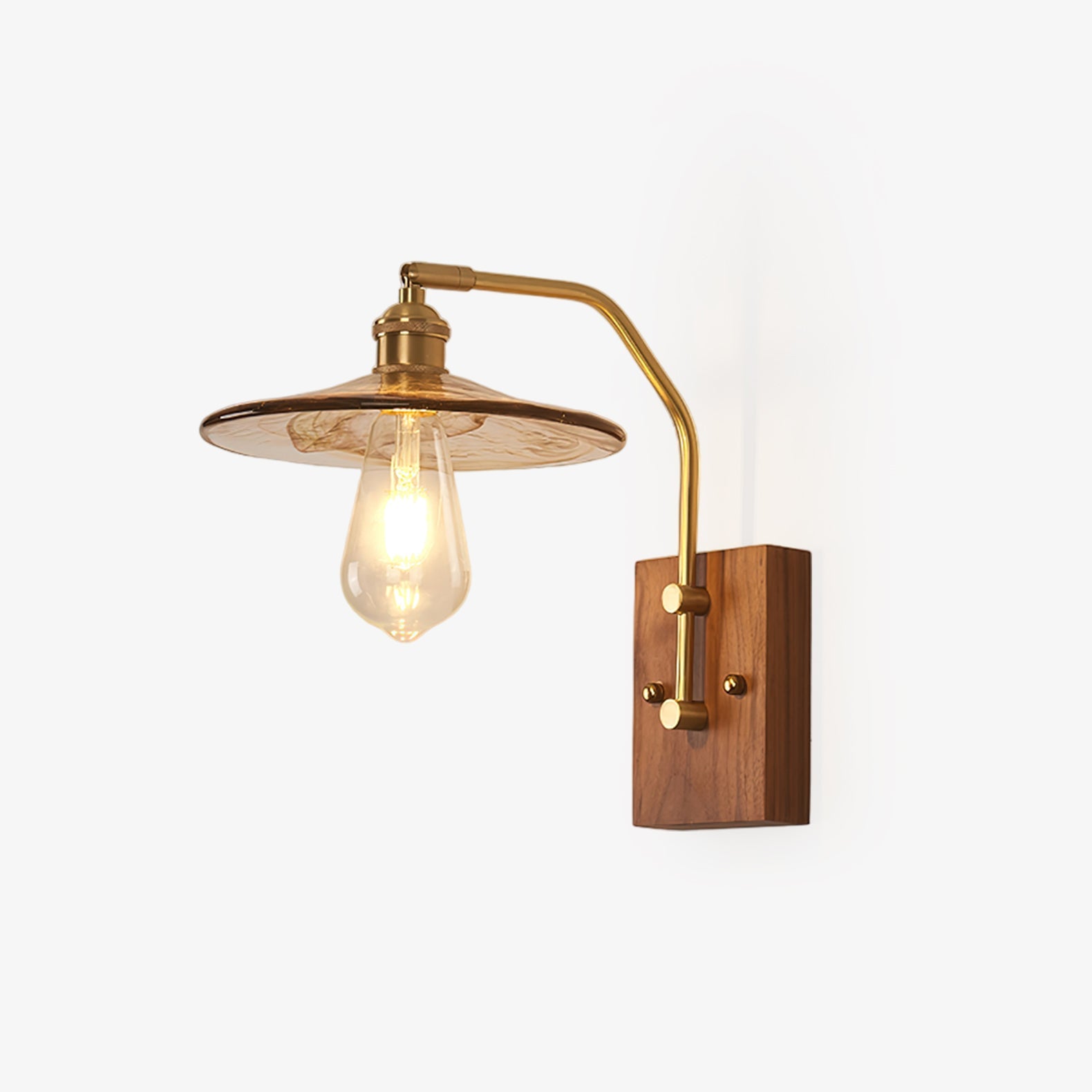 Heritage Walnut Wall Lamp - Blowlighting