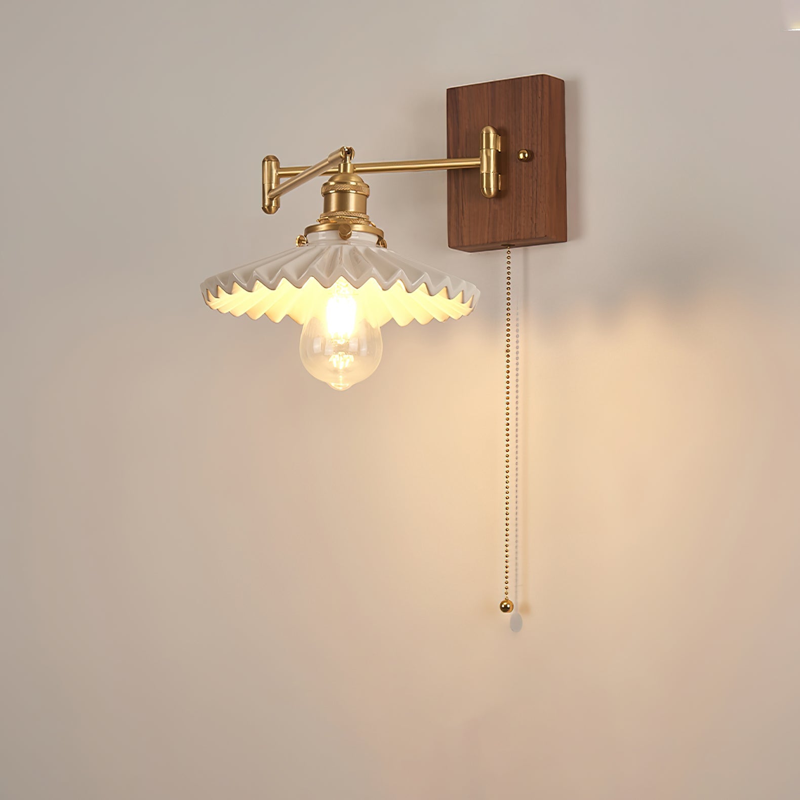 Heritage Walnut Wall Lamp - Blowlighting